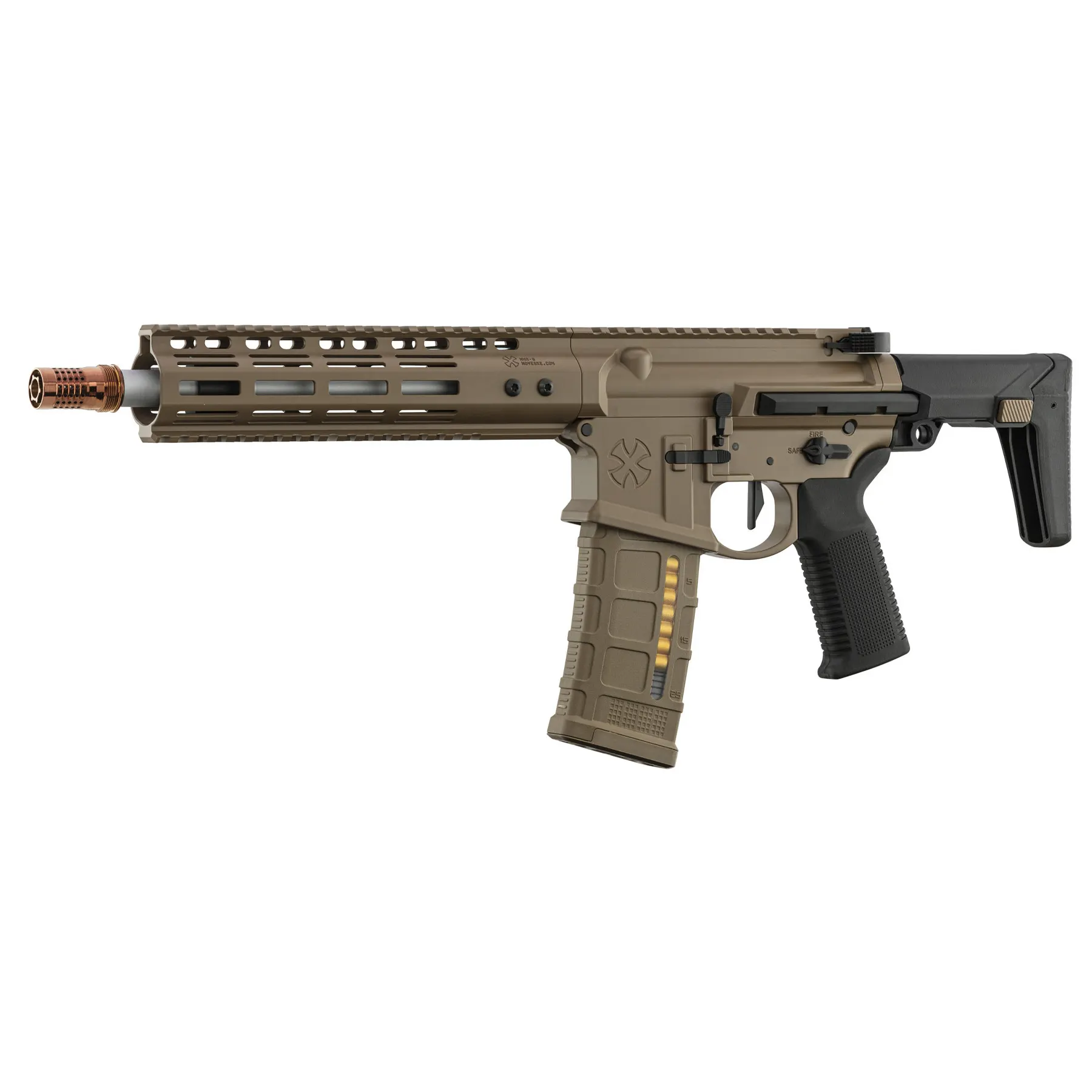 EMG Noveske MWS Ghetto Blaster 9" GBB, FDE EMG Noveske MWS Ghetto Blaster 9" GBB, FDE