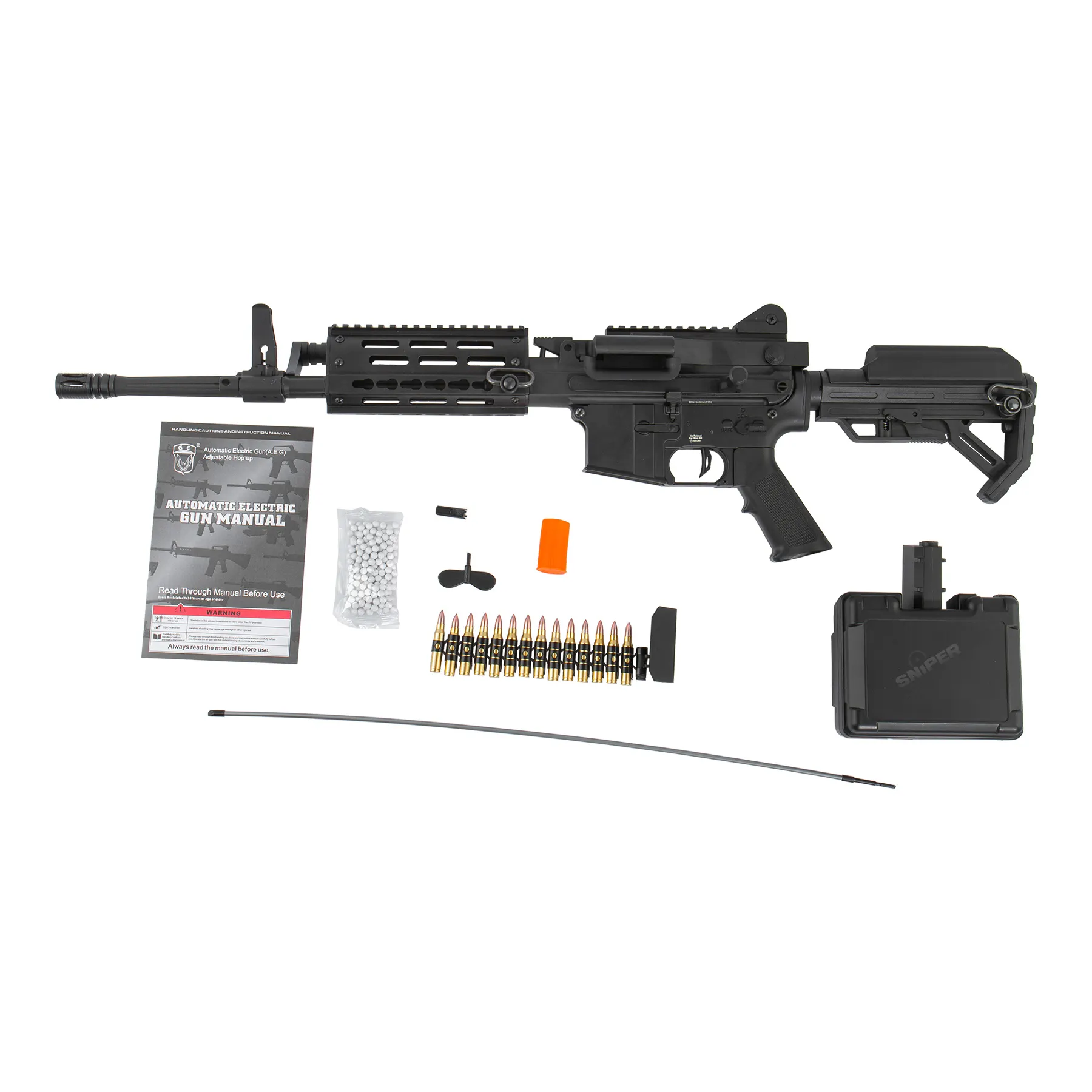 Golden Eagle MCR LMG mit Drum Mag, (S)AEG