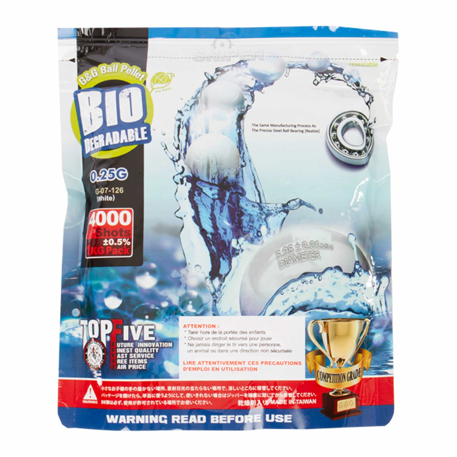 0,25gr Bio BBs, 4000er Beutel