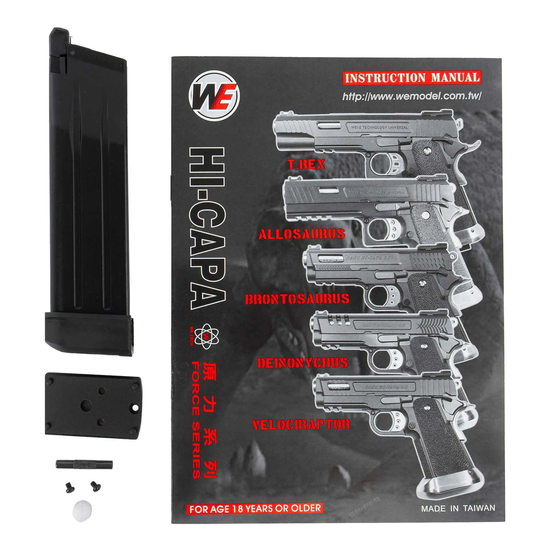 WE Hi-Capa 6 Silver Barrel Force Dualtone GBB Softair Pistole