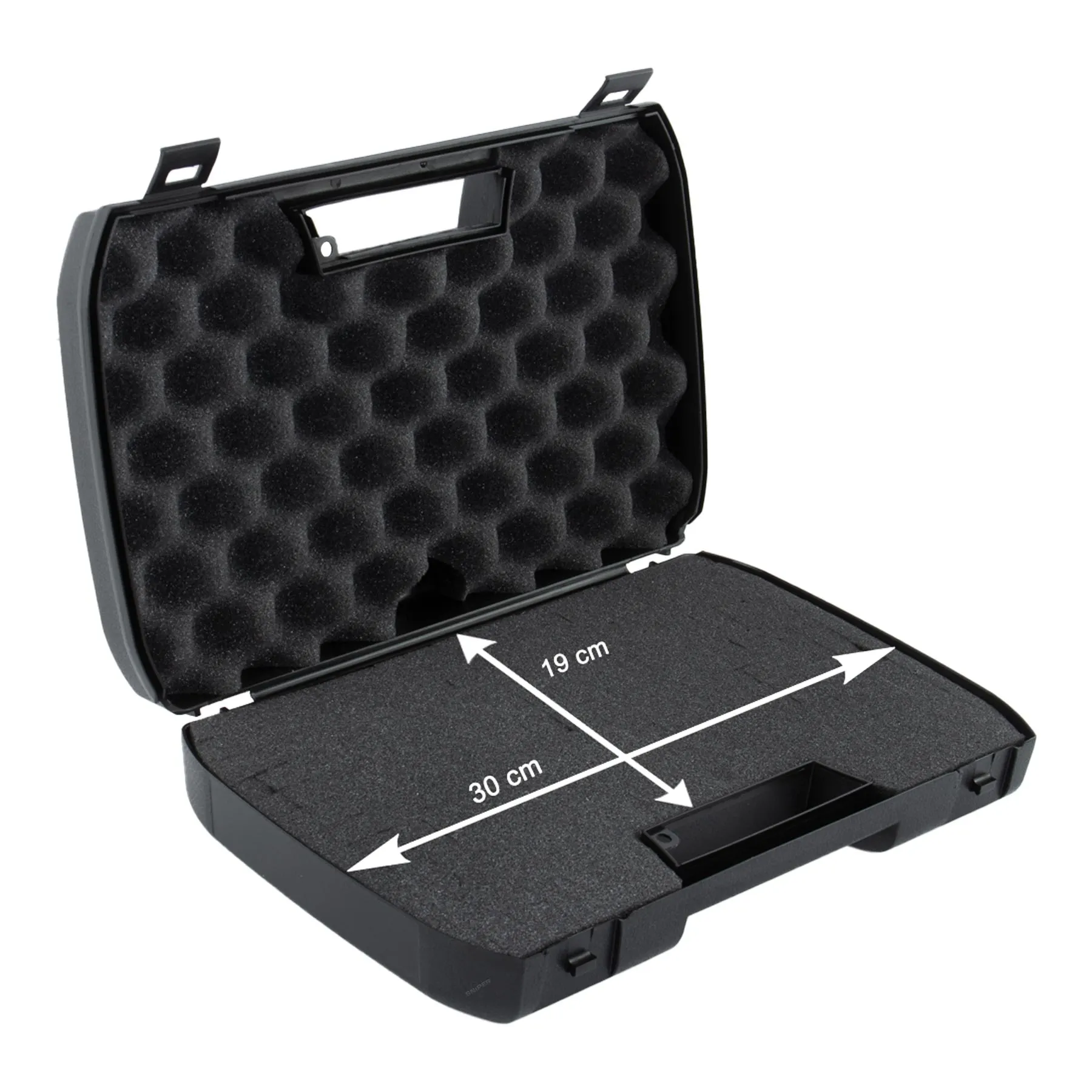 Waffenkoffer Reapo Pistolen Koffer 30x19 cm, soft PnP, Black