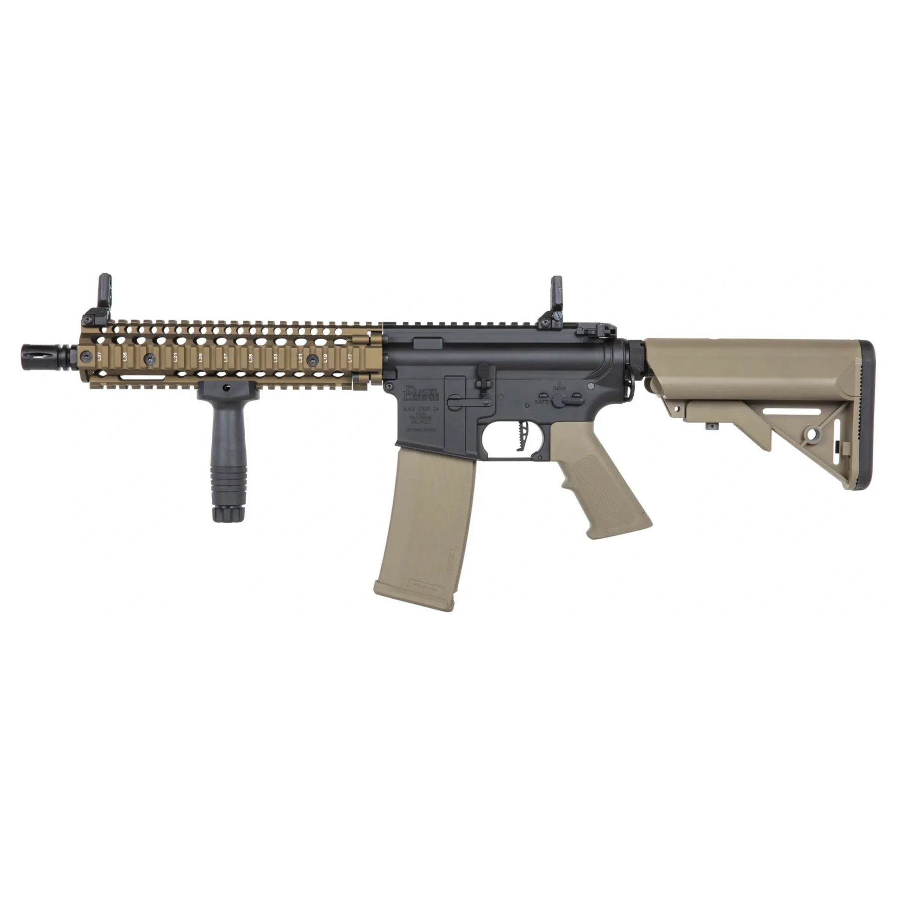Specna Arms SA-P19 Prime Daniel Defense MK18 w/ Aster ETU (S)AEG, Chaos Bronze