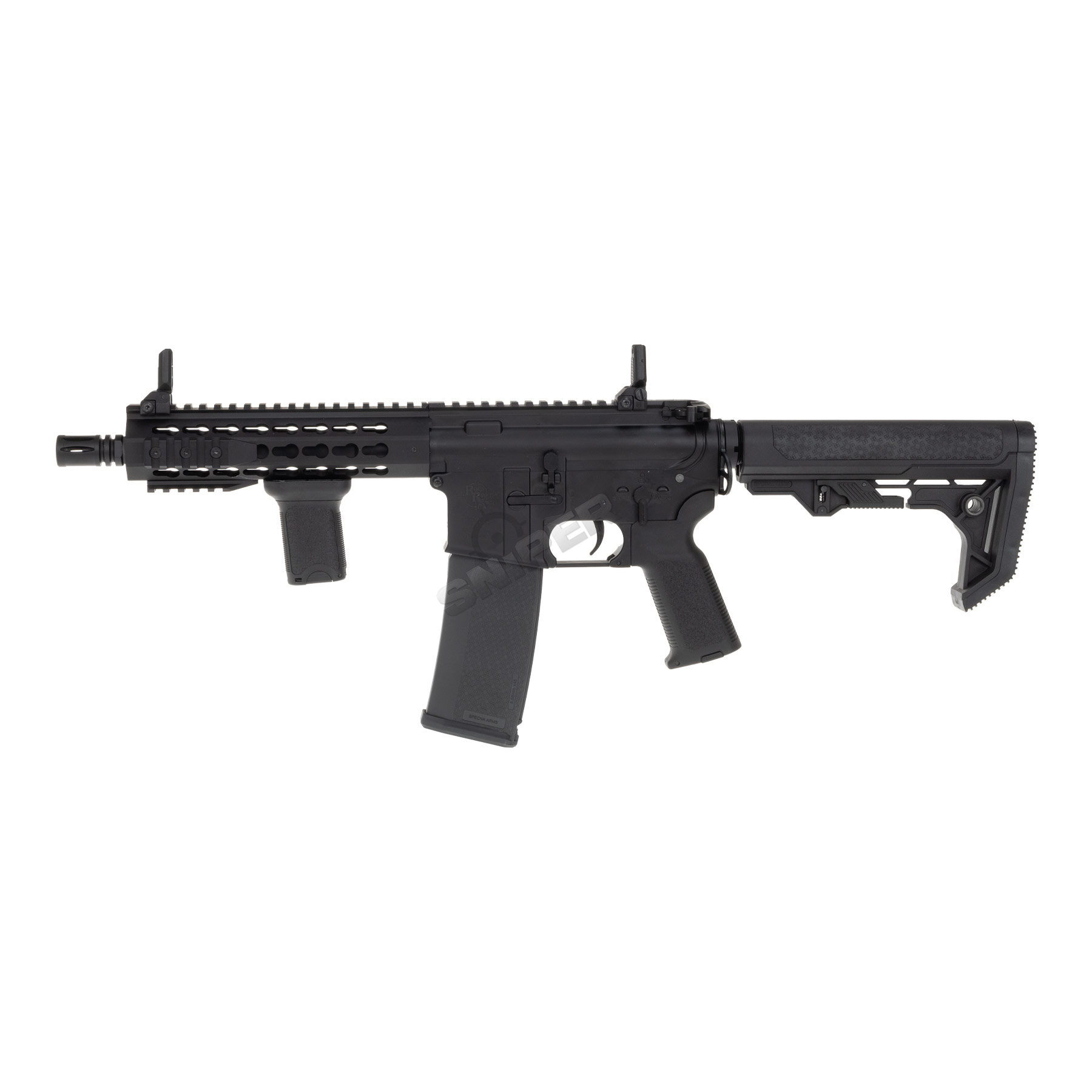 Einsteiger Set #1 - Specna Arms SA-E08 Edge w/ Kestrel ETU < 0,5 Joule Softair Gewehr, Black