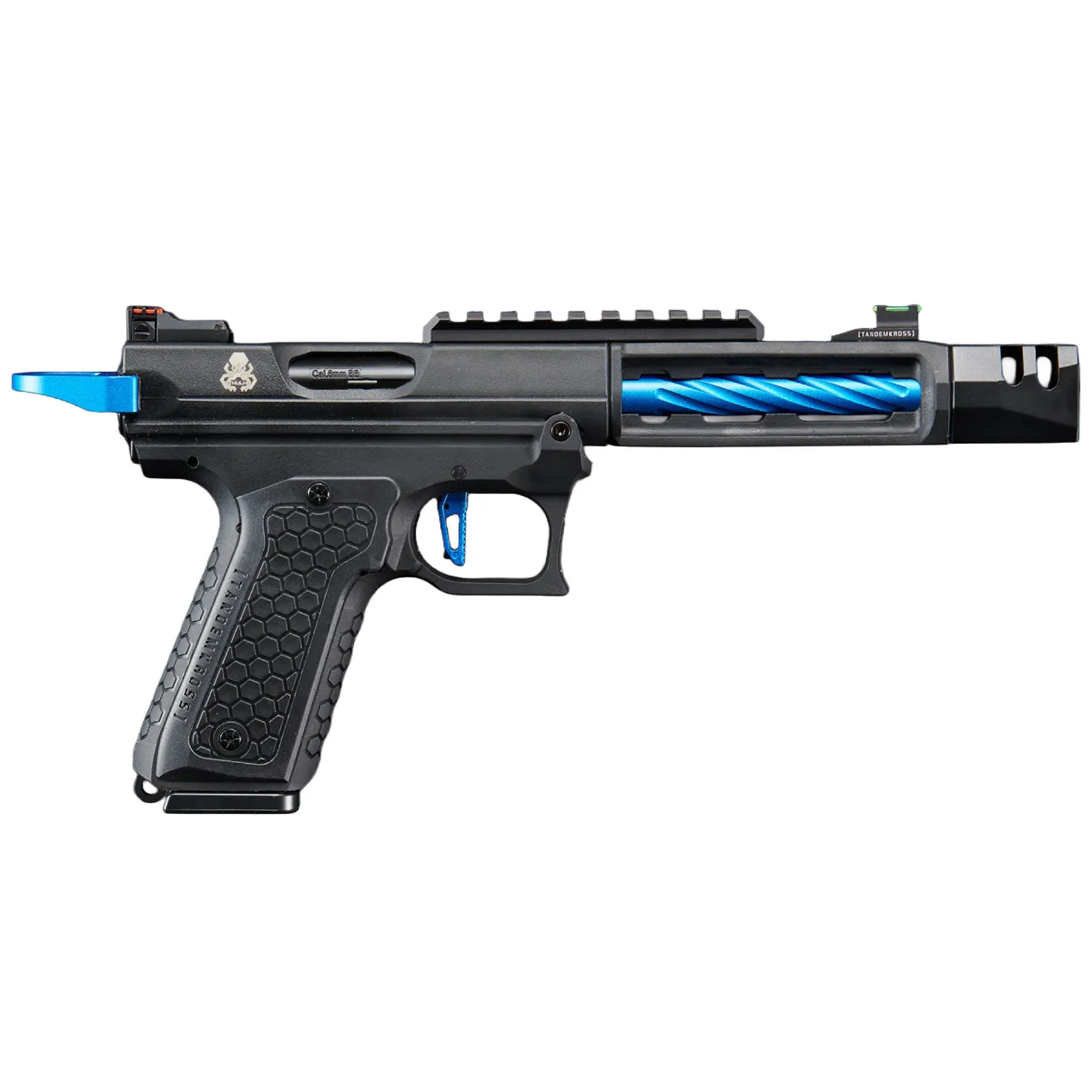 Lancer Tandemkross Cthulhu GBB Softair Pistole, Black/Blue