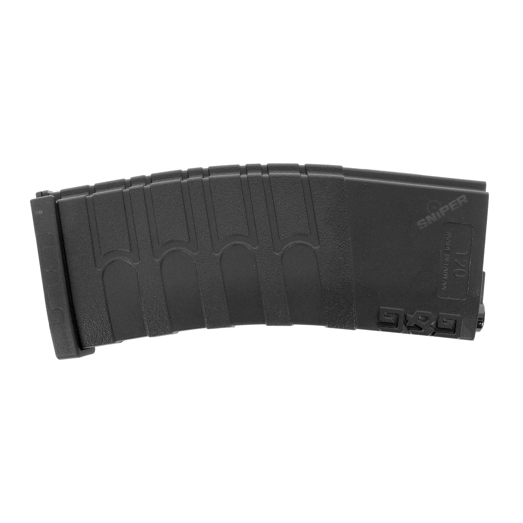 M4 Mid Cap Magazin Kunststoff (120rds), black