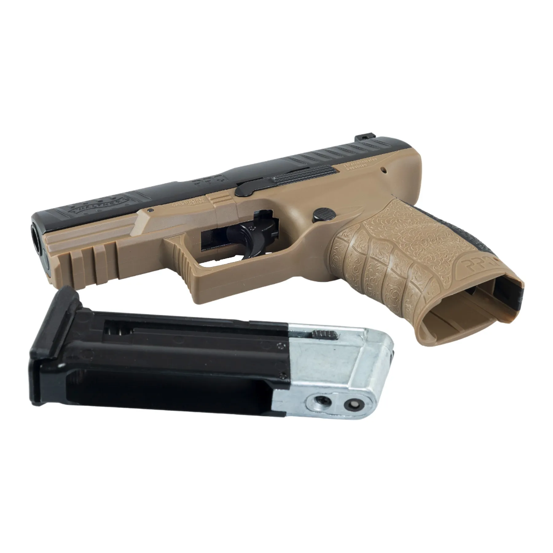 RAM Pistole T4E Walther PPQ M2 43 Cal, Black & RAL8000 RAM Pistole T4E Walther PPQ M2 43 Cal, Black & RAL8000