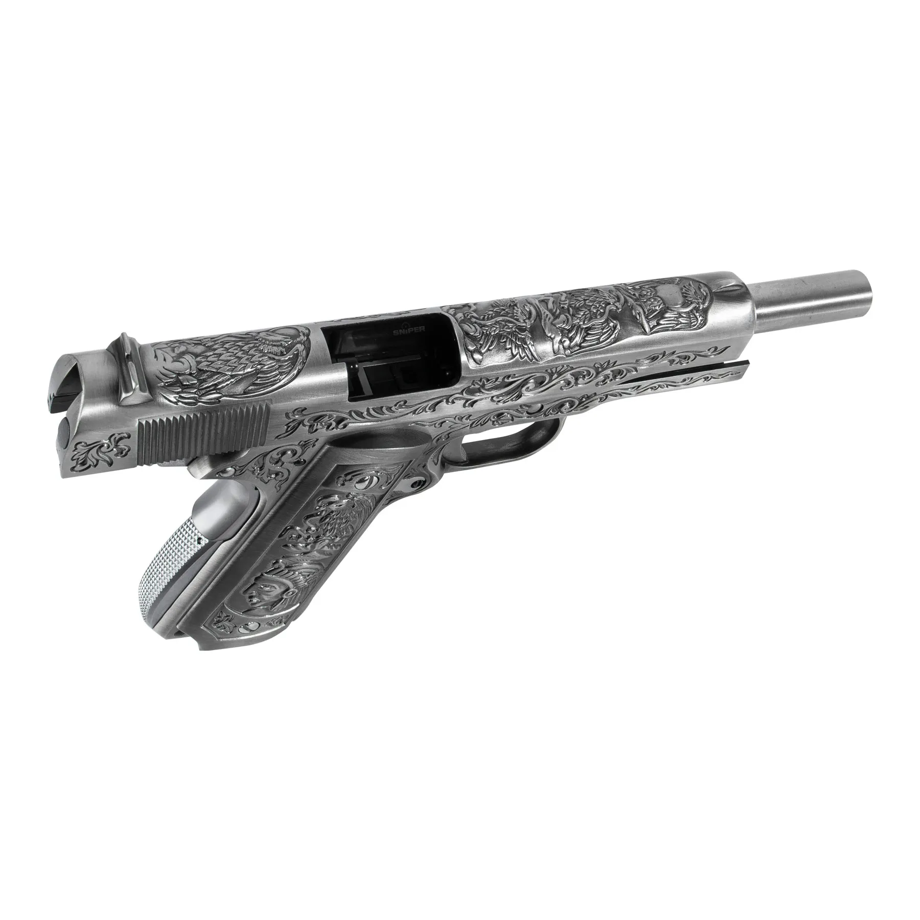 WE M1911 Ornament Full Metal Silver GBB Softair