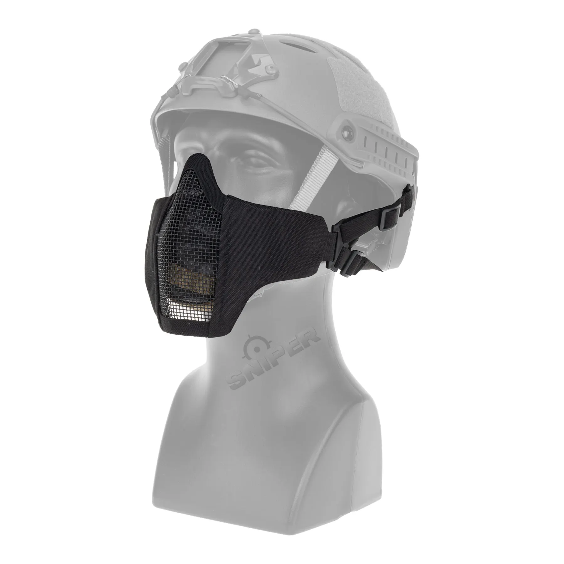 Reapo Helmet Mesh Face Mask, Black