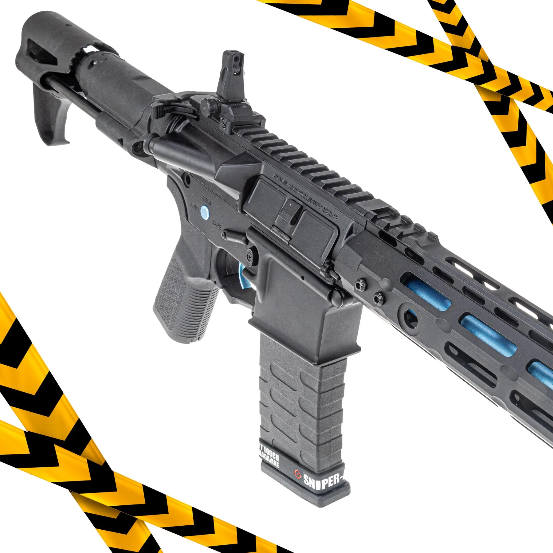 B-Ware Ghost Patrol Rifle e-Silver Edge 2.0 ECU (S)AEG, Black