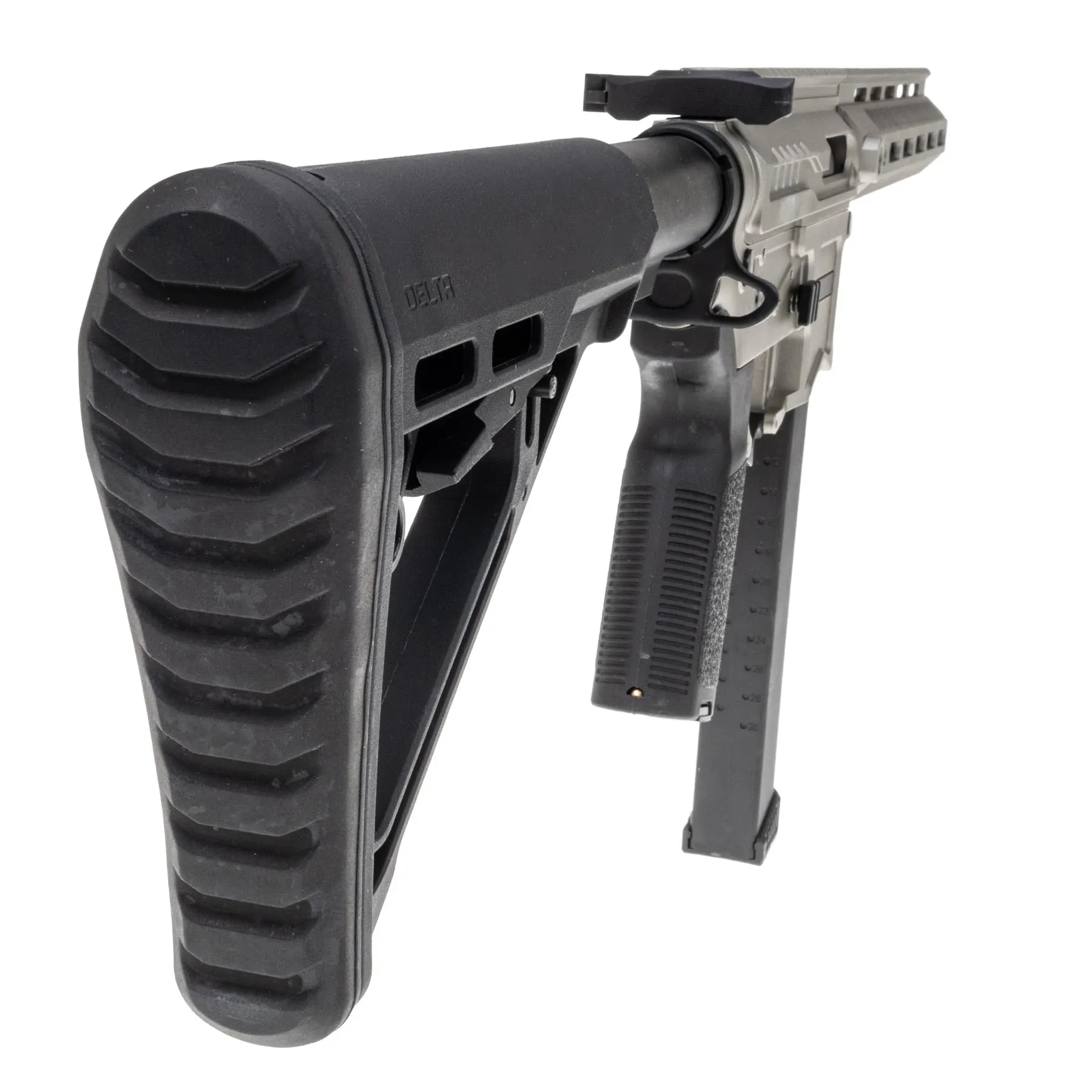 Zion Arms PW9 M-Lok 10" (S)AEG, Silber