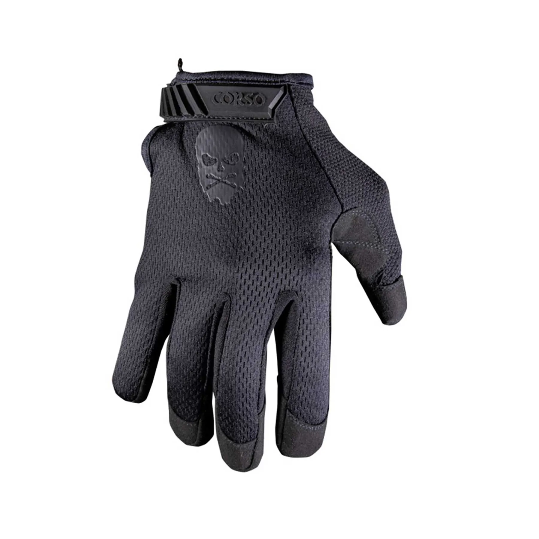 Corso Tactical Skull Gloves MK2, Black