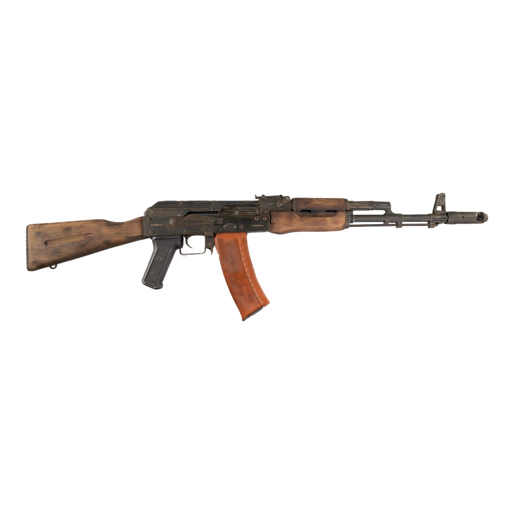 APS AK 74 Battle Worn Style (S)AEG, Real Wood