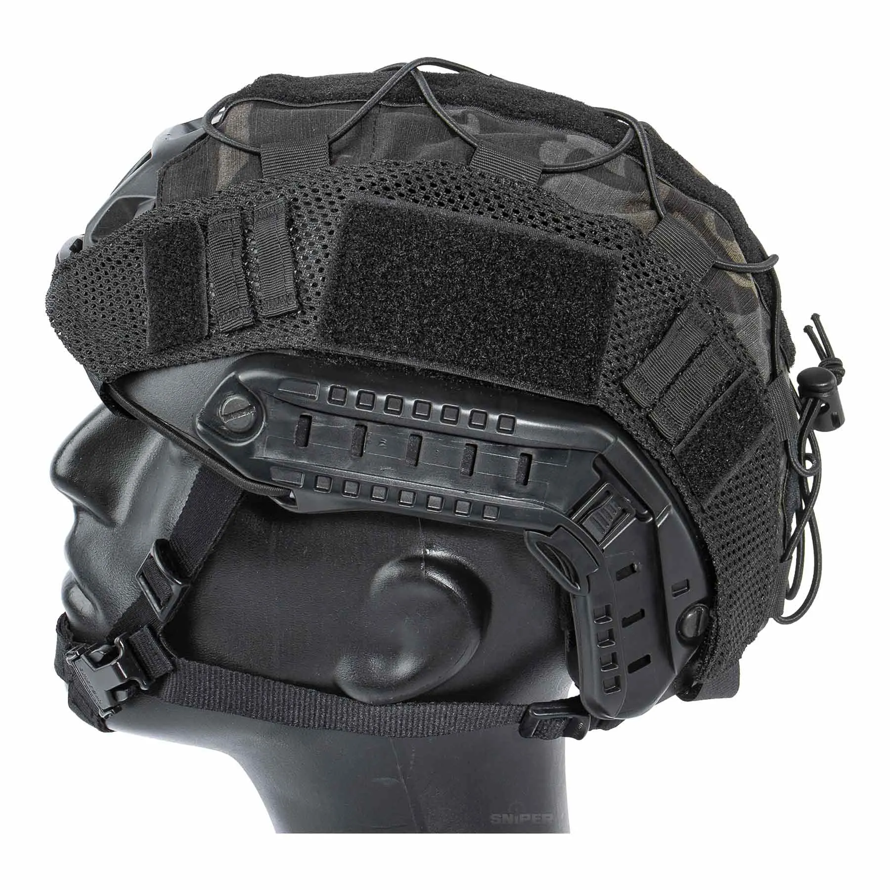 Elastic Rope Helmet Cover, camo black