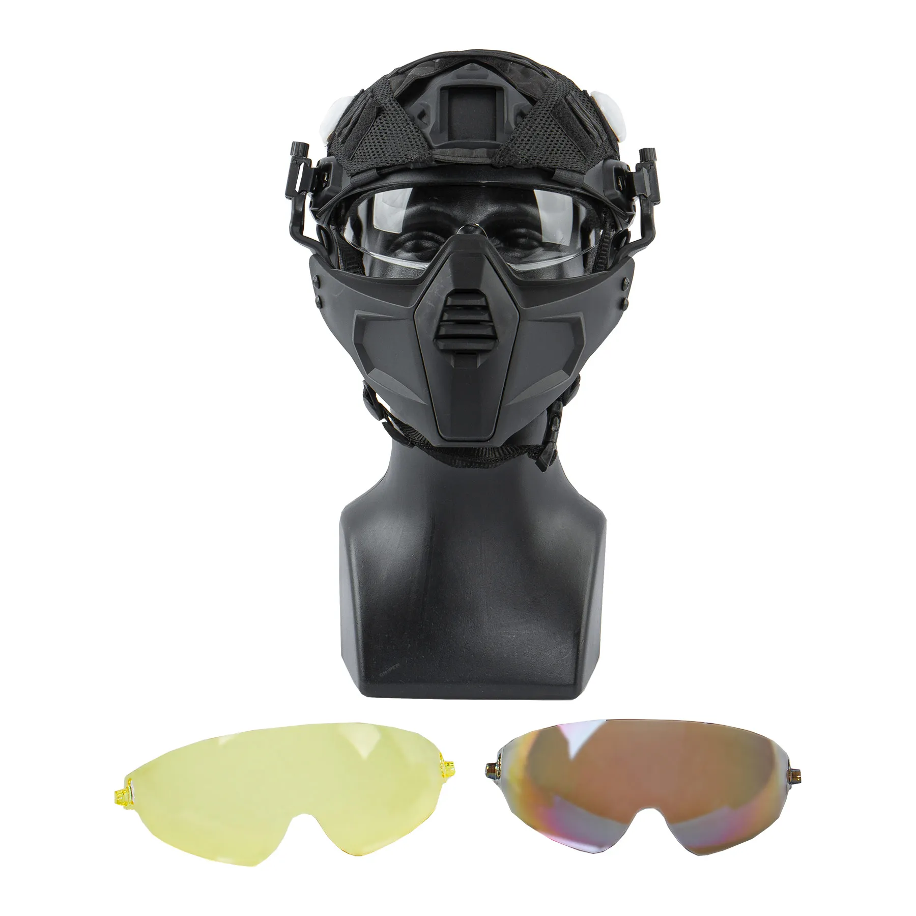Prep my Airsoft - PJ Helmet Goggle Version #2, Black