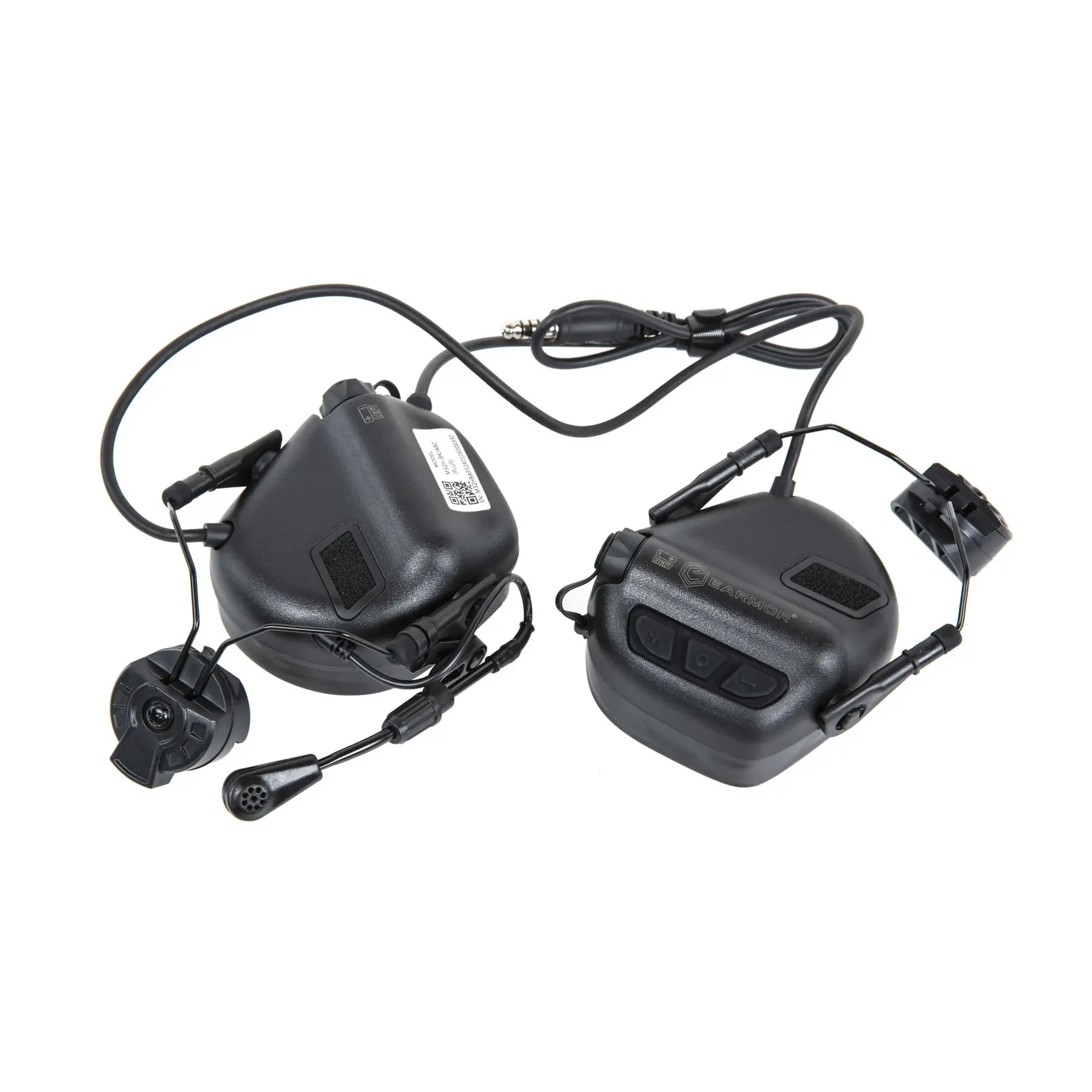 Earmor M32H Tactical Communication Hearing Protector FAST, Black