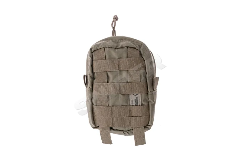 Vertical Double Zip Utility Pouch, Khaki