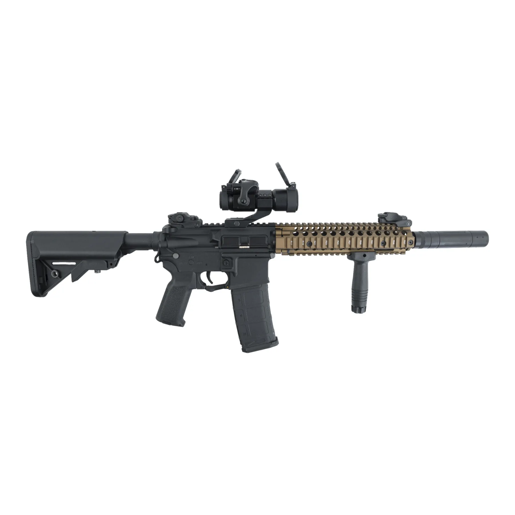 Prep my Airsoft - Lancer Hybrid MK18 Gen 2 mit ETU + Mosfet (S)AEG, Black/Bronze Prep my Airsoft - Lancer Hybrid MK18 Gen 2 mit ETU + Mosfet (S)AEG, Black/Bronze