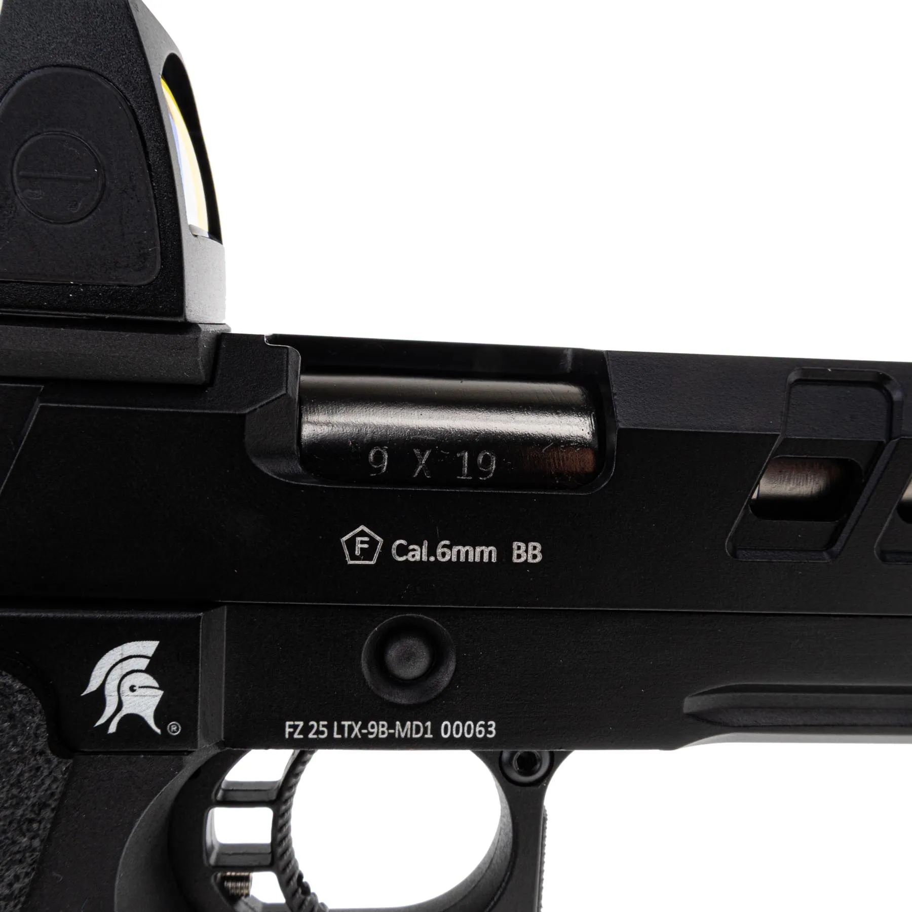 Lancer Tactical Heracles RMR Hi-Capa GBB Softairpistole, Black