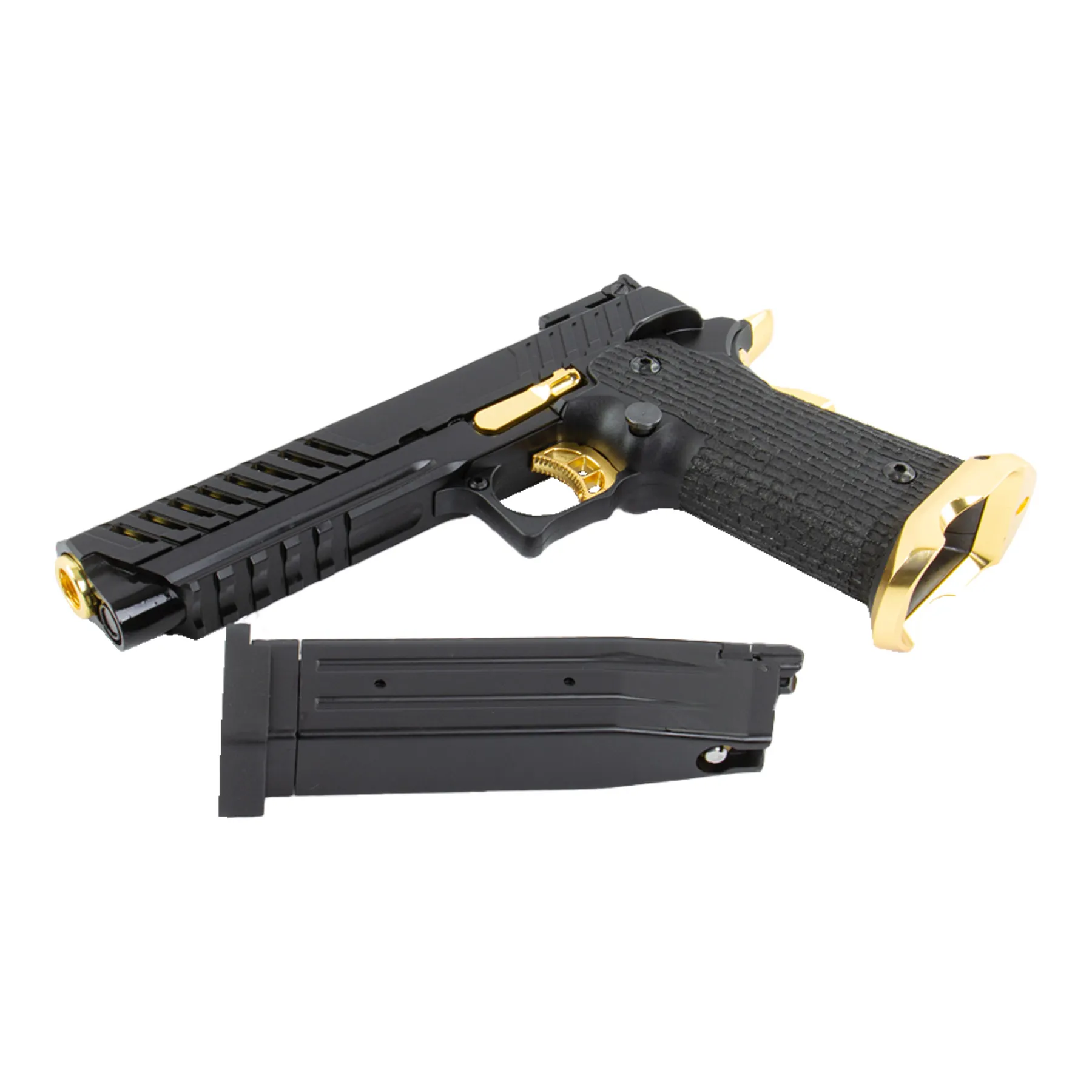 Lancer Tactical LTX-6BG Knightshade Hi-Capa GBB, Black/Gold