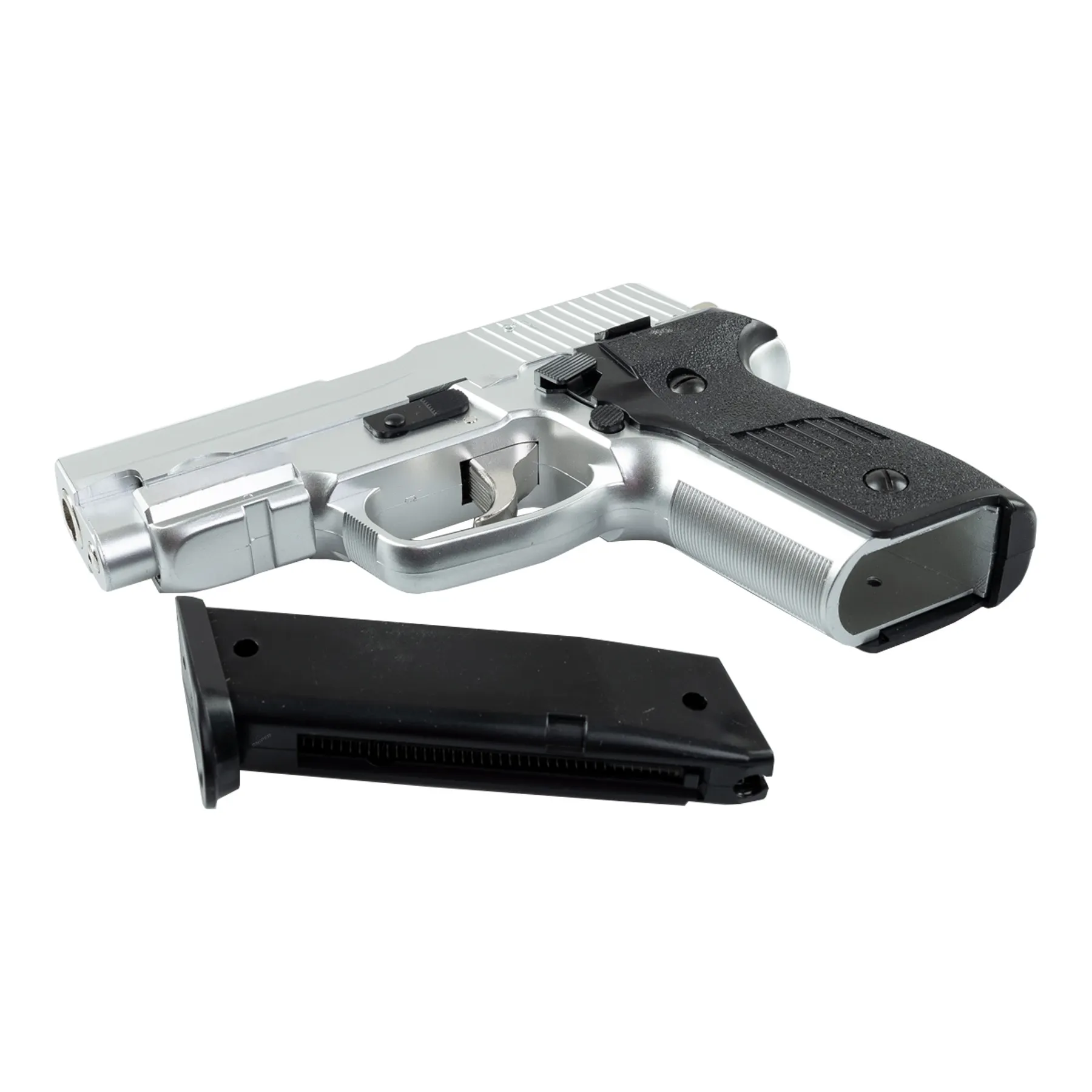 HFC F228 Federdruck, < 0,5 Joule Softair Pistole, silver HFC F228 Federdruck, < 0,5 Joule Softair Pistole, silver