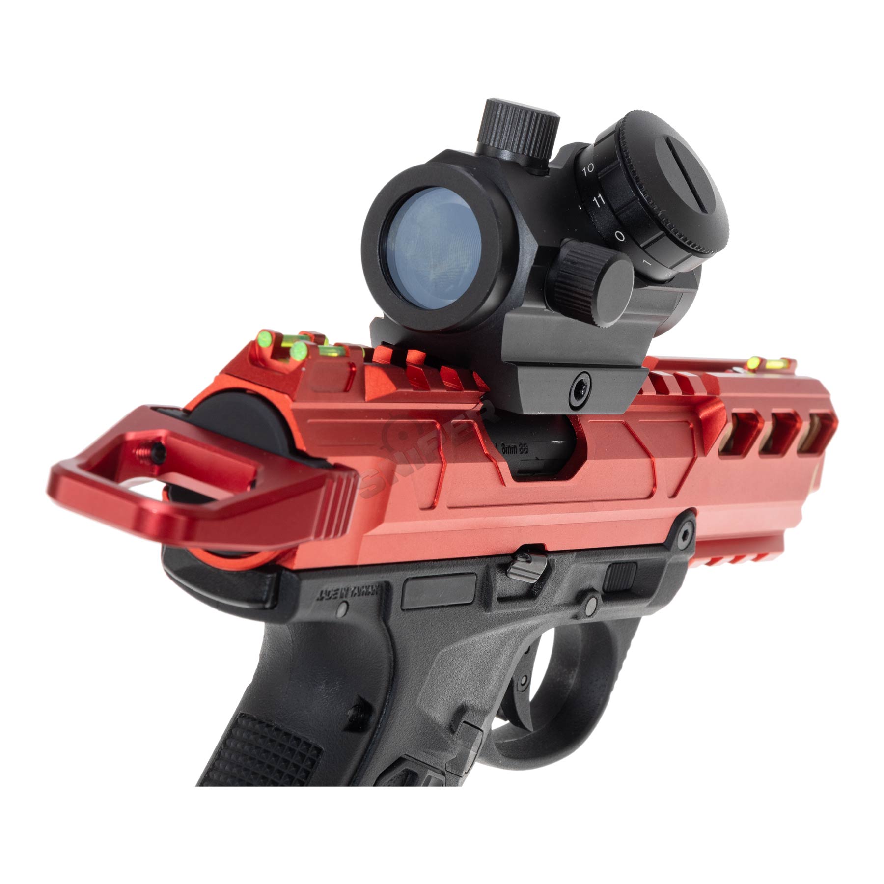 Prep my Airsoft - Action Army AAP 01 Assassin GBB Softair Pistole, Black/Red