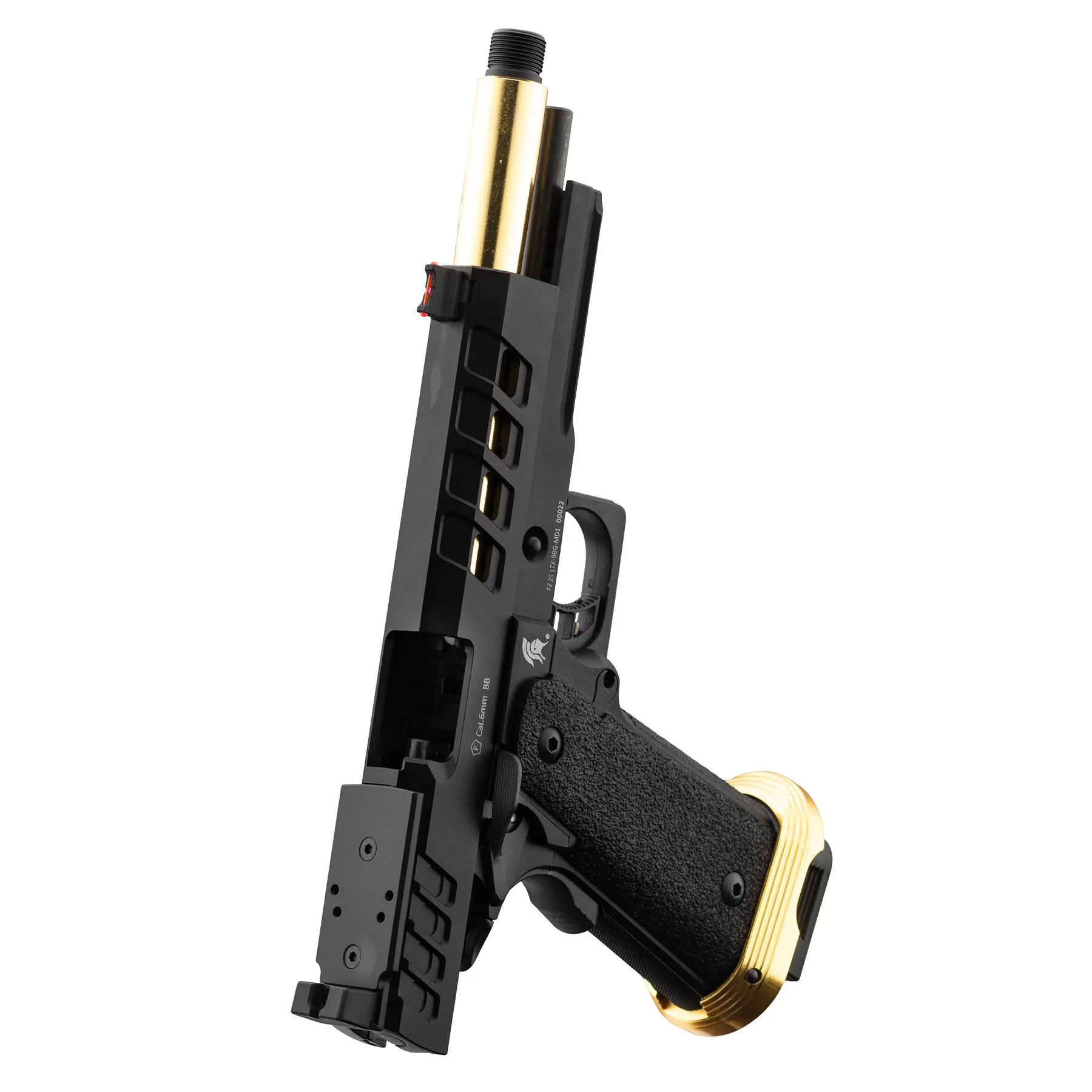 Lancer Tactical Heracles RMR Hi-Capa GBB Softairpistole, Black & Gold