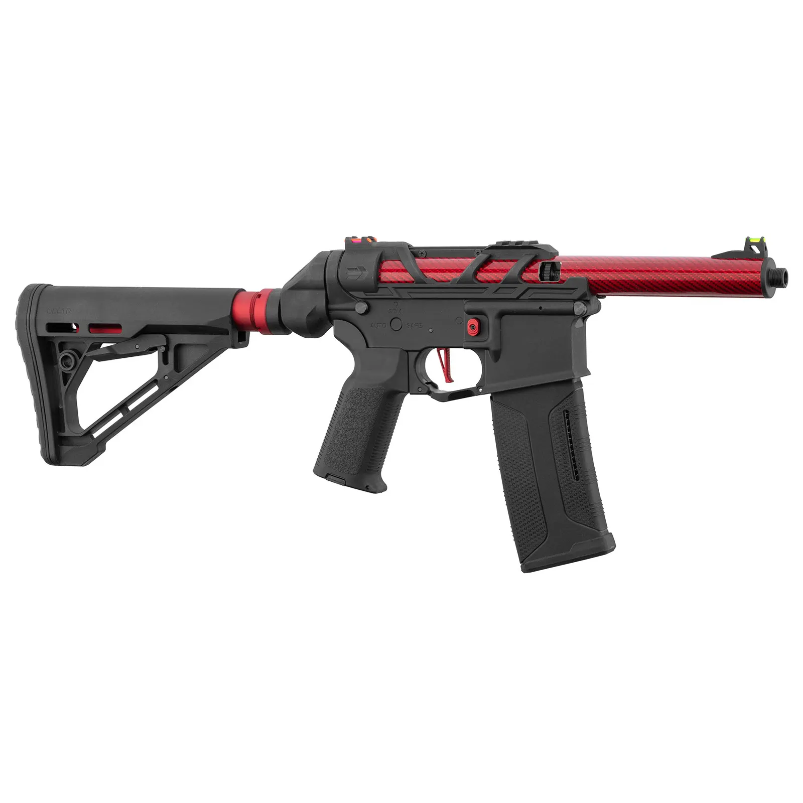 Lancer Tactical x AIRTAC M4 Speedsoft Gen3, Black/Red