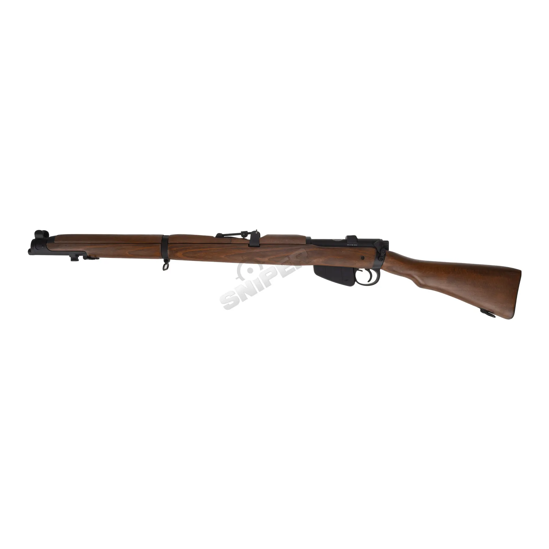 Double Bell Lee Enfield No.1 MK III Scharfschützengewehr, Real Wood