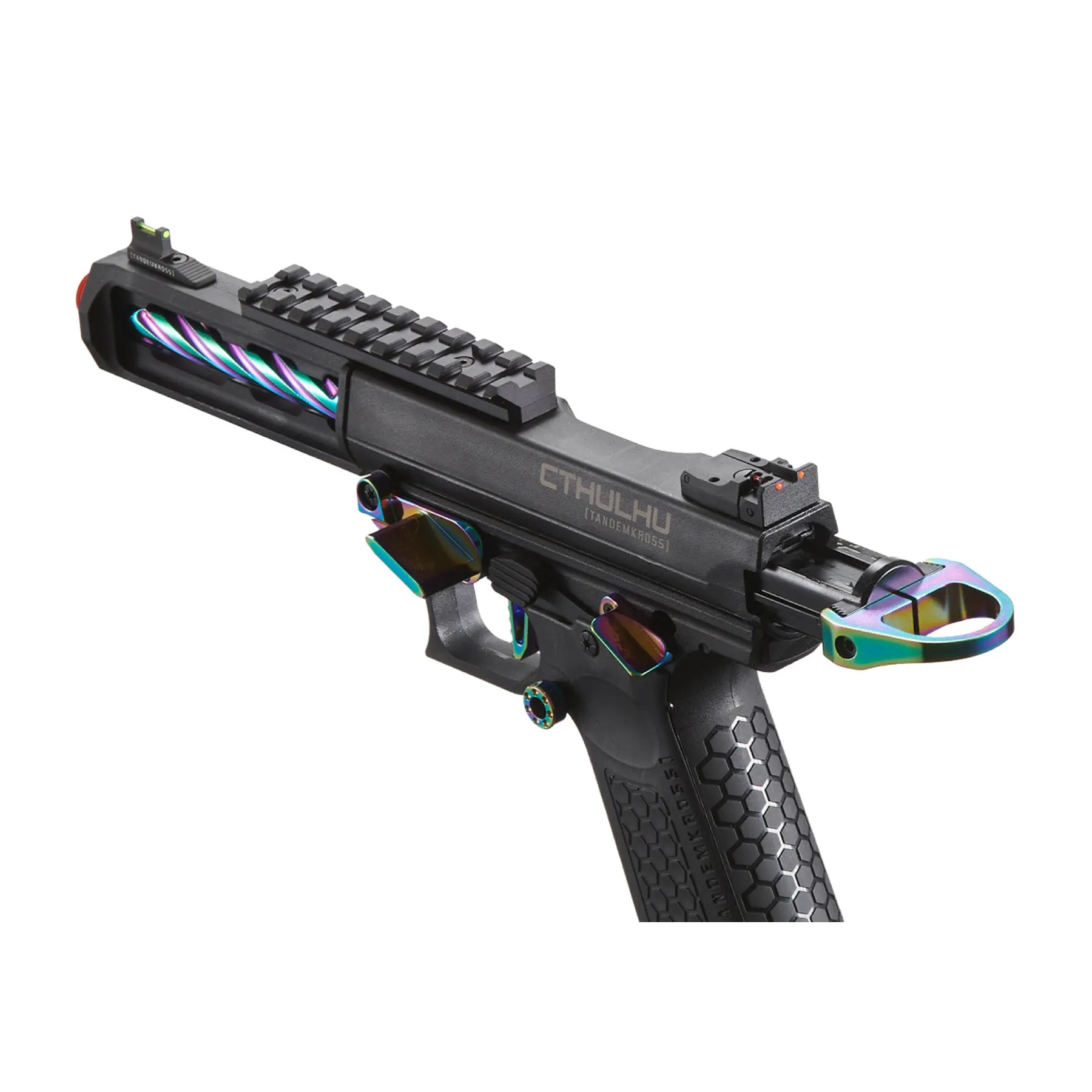 Lancer Tandemkross Cthulhu GBB Softair Pistole, Black/Rainbow