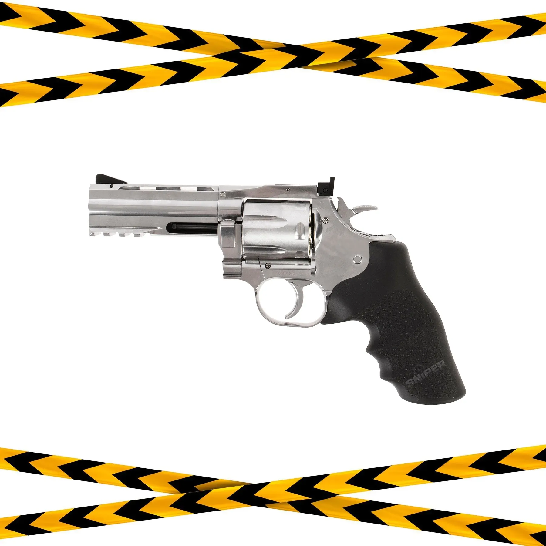 B-Ware Revolver Dan Wesson 715 4" silver CO2