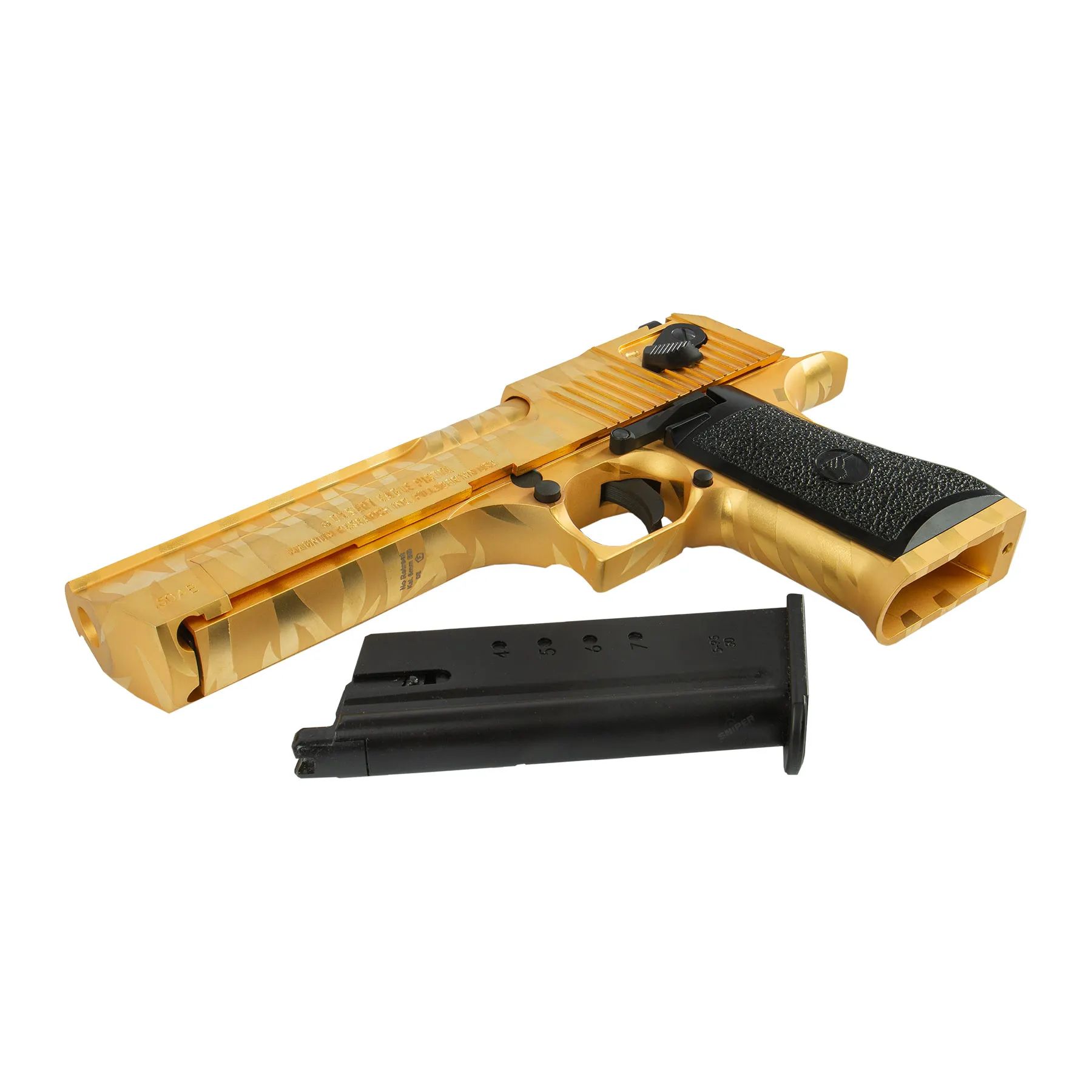 Desert Eagle .50 AE Tiger Stripe Gold, GBB