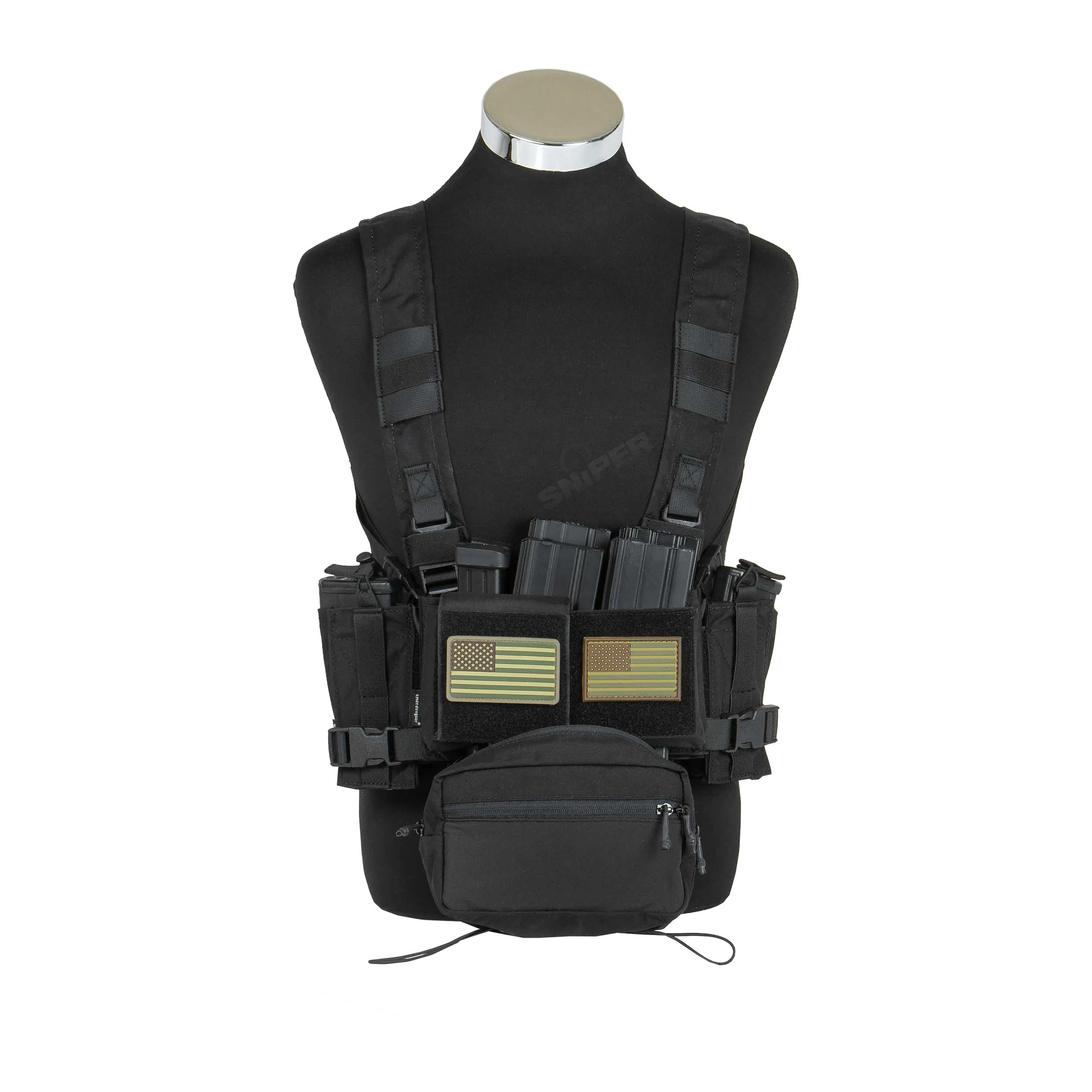 Micro Fight Chissis MK3 Chest Rig, Black