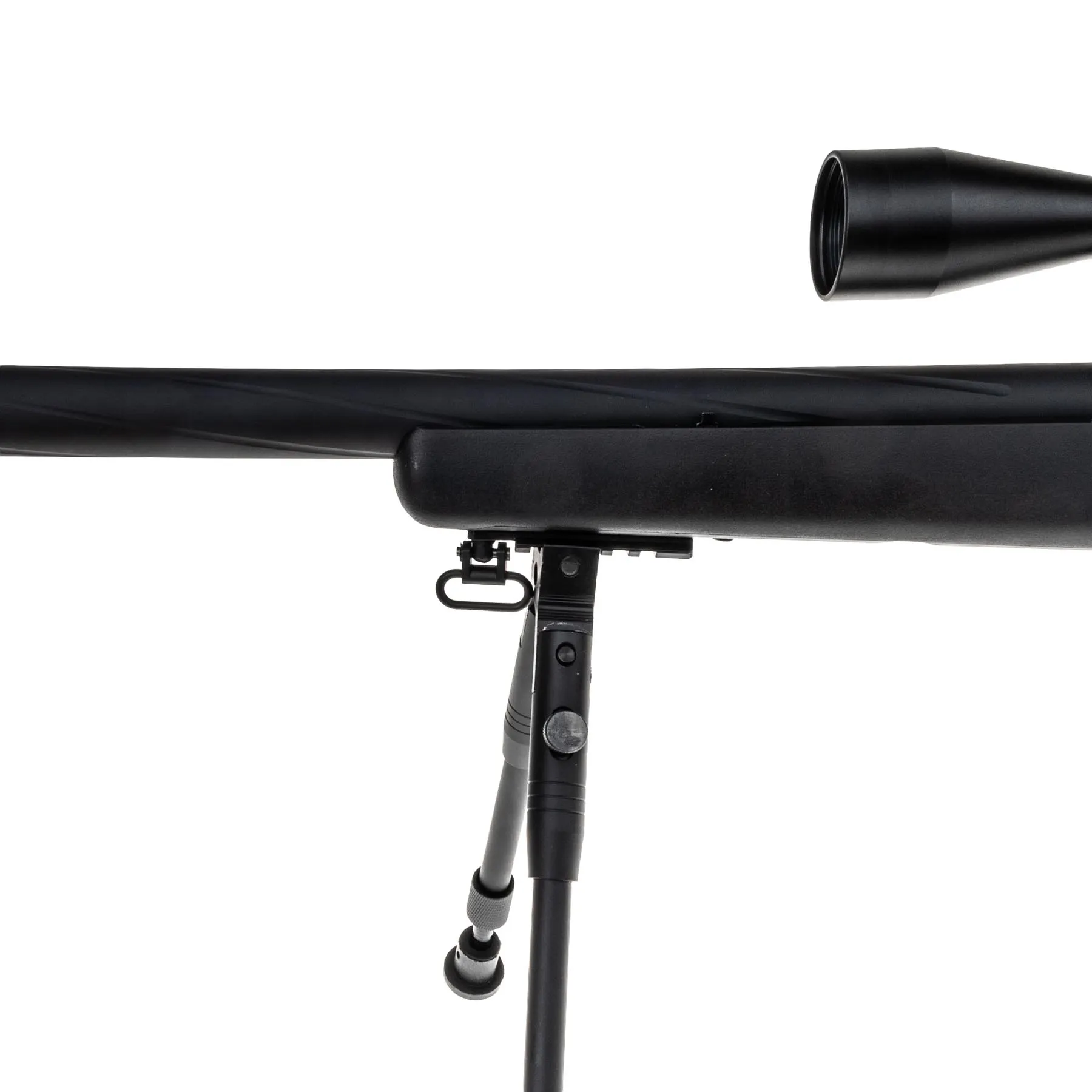 WELL MB03 VSR10 Scharfschützengewehr w/ Scope & Bipod, Black