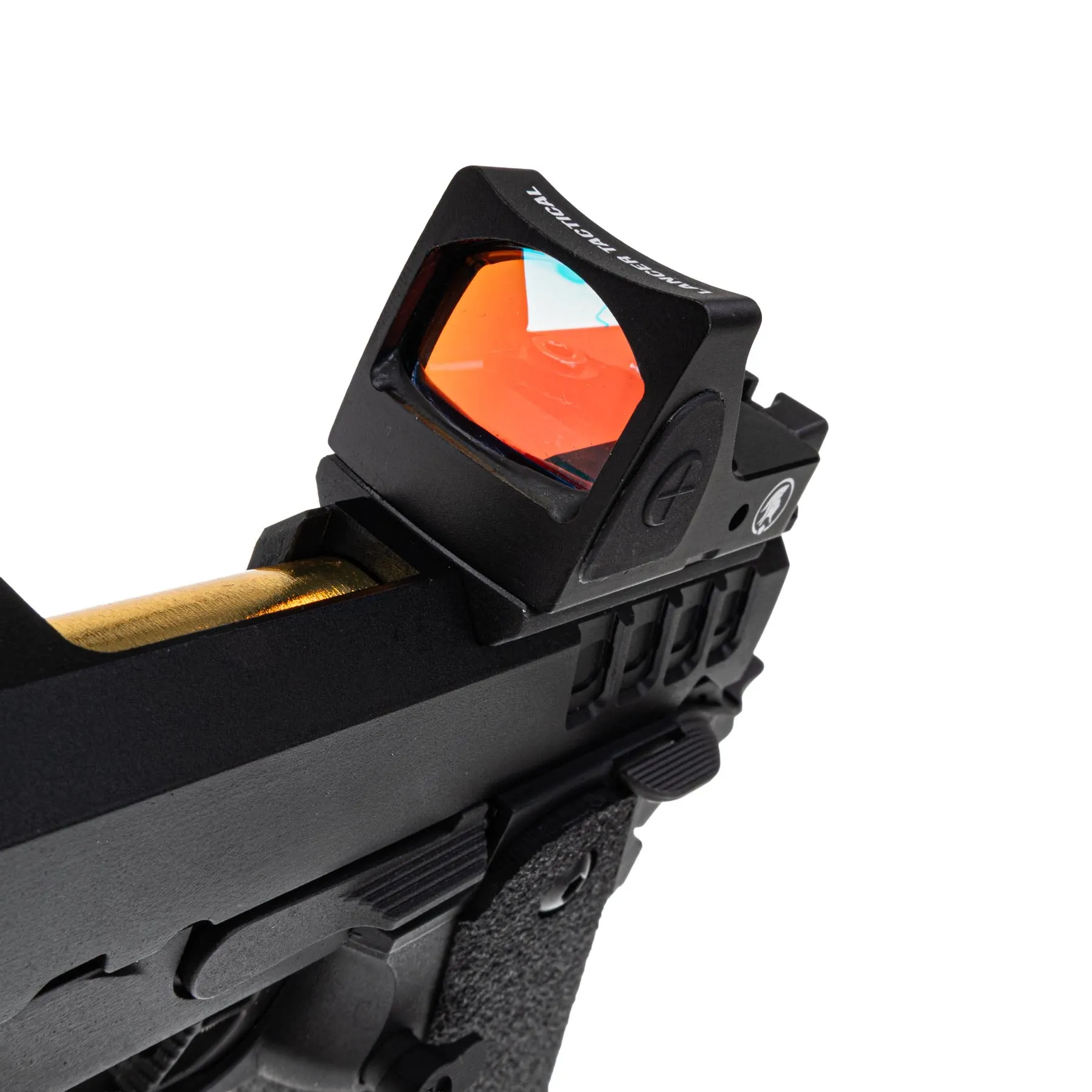 Lancer Tactical Heracles RMR Hi-Capa GBB Softairpistole, Black & Gold