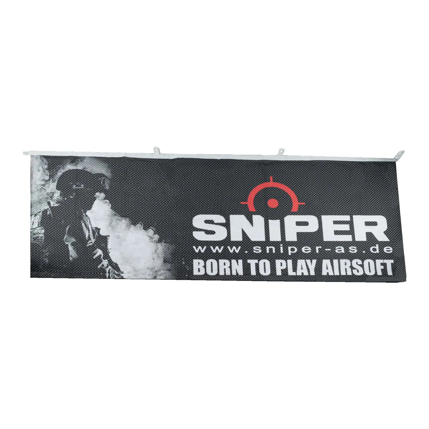 SNIPER-AS "Born To Play Airsoft" Flagge #3, 80x200 cm SNIPER-AS "Born To Play Airsoft" Flagge #3, 80x200 cm
