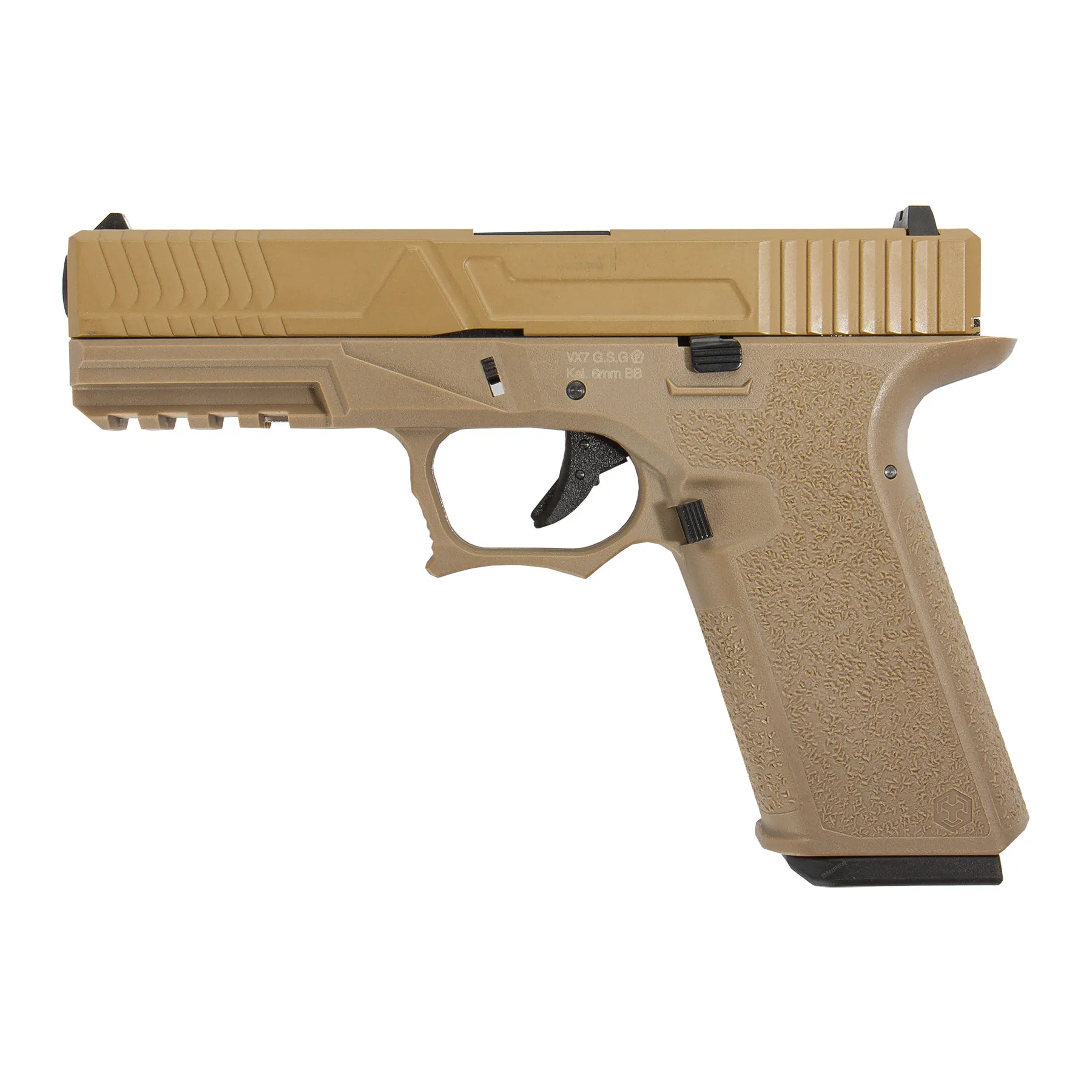 AW Custom VX7 Mod.3 GBB Softair Pistole, FDE