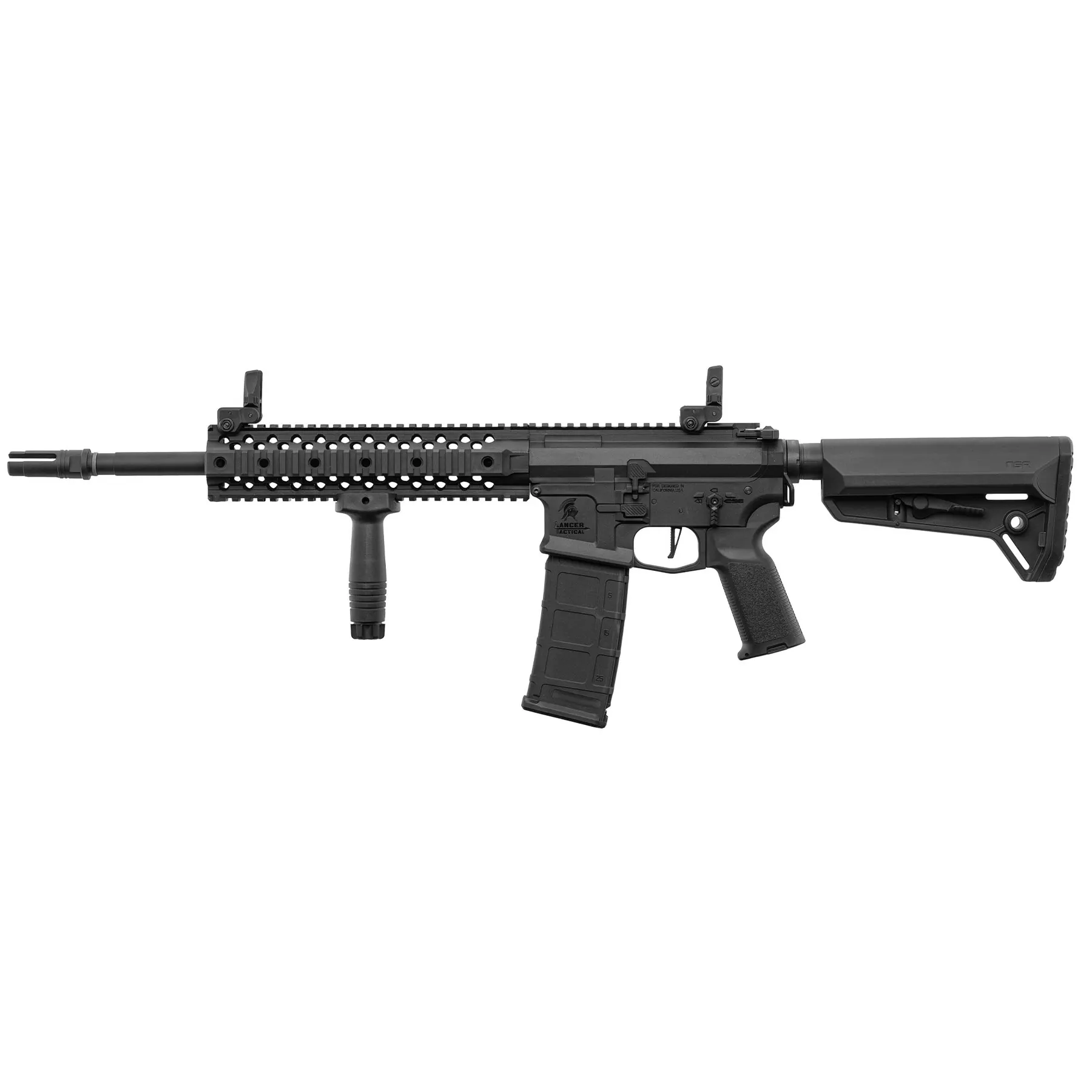 Einsteiger Set #1 - Lancer Tactical LT-12 M4 w/ ETU (S)AEG, Black