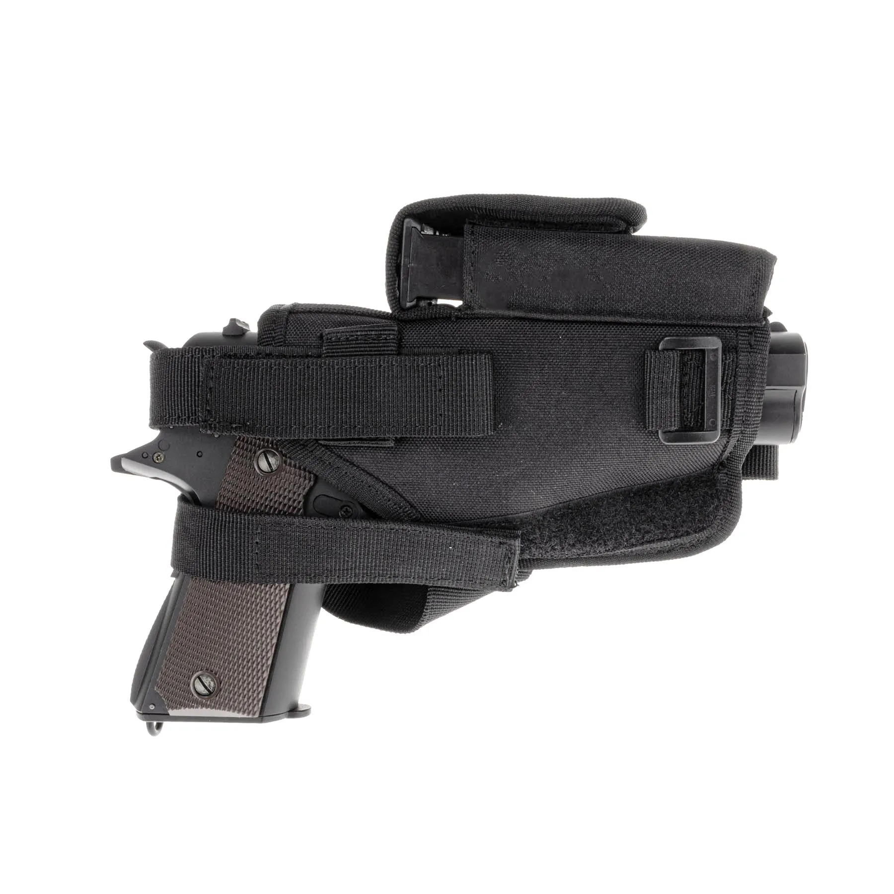 Drop-Leg Holster w/ Mag Pouch, Black