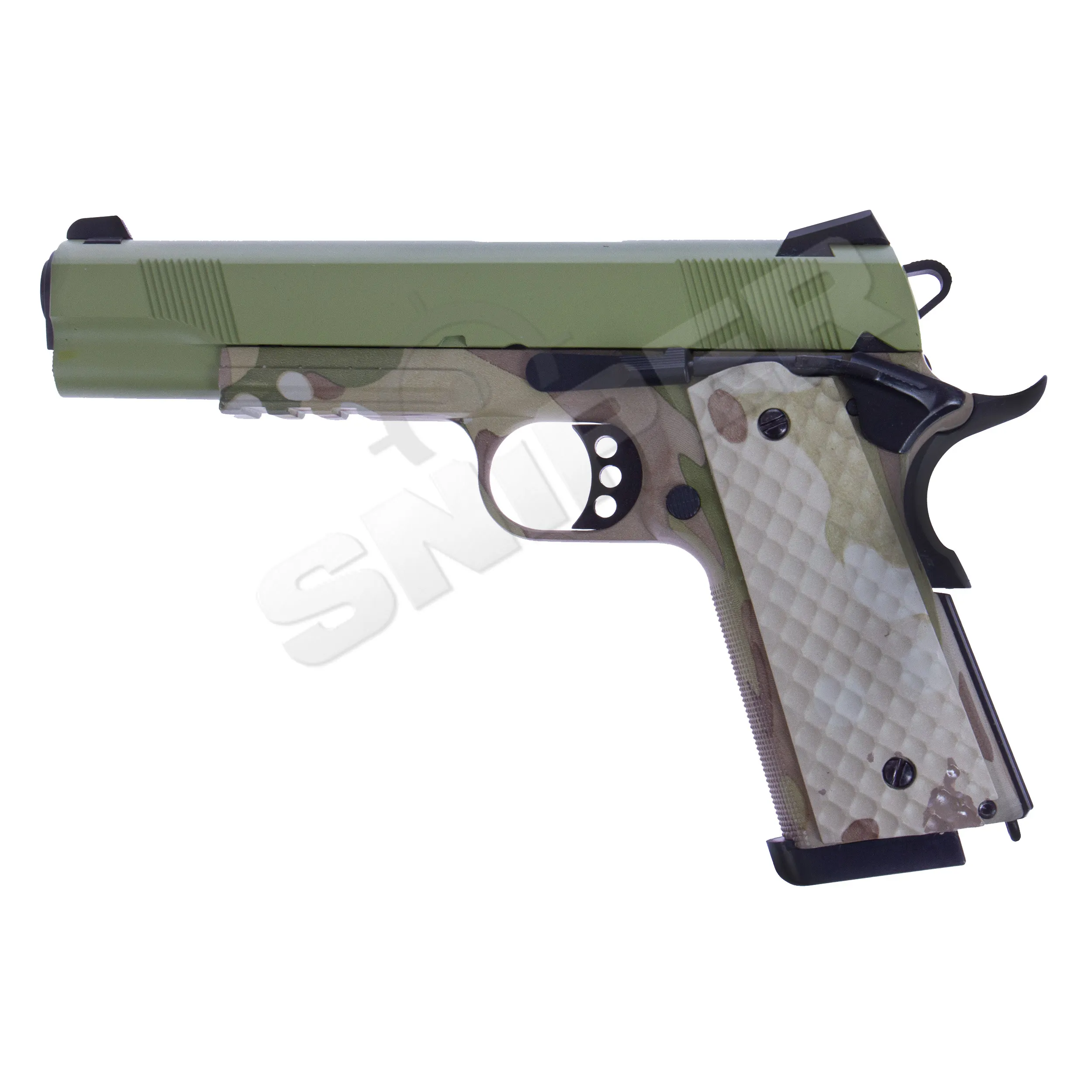 Raven 1911 MEU Railed GBB, Camo/Green