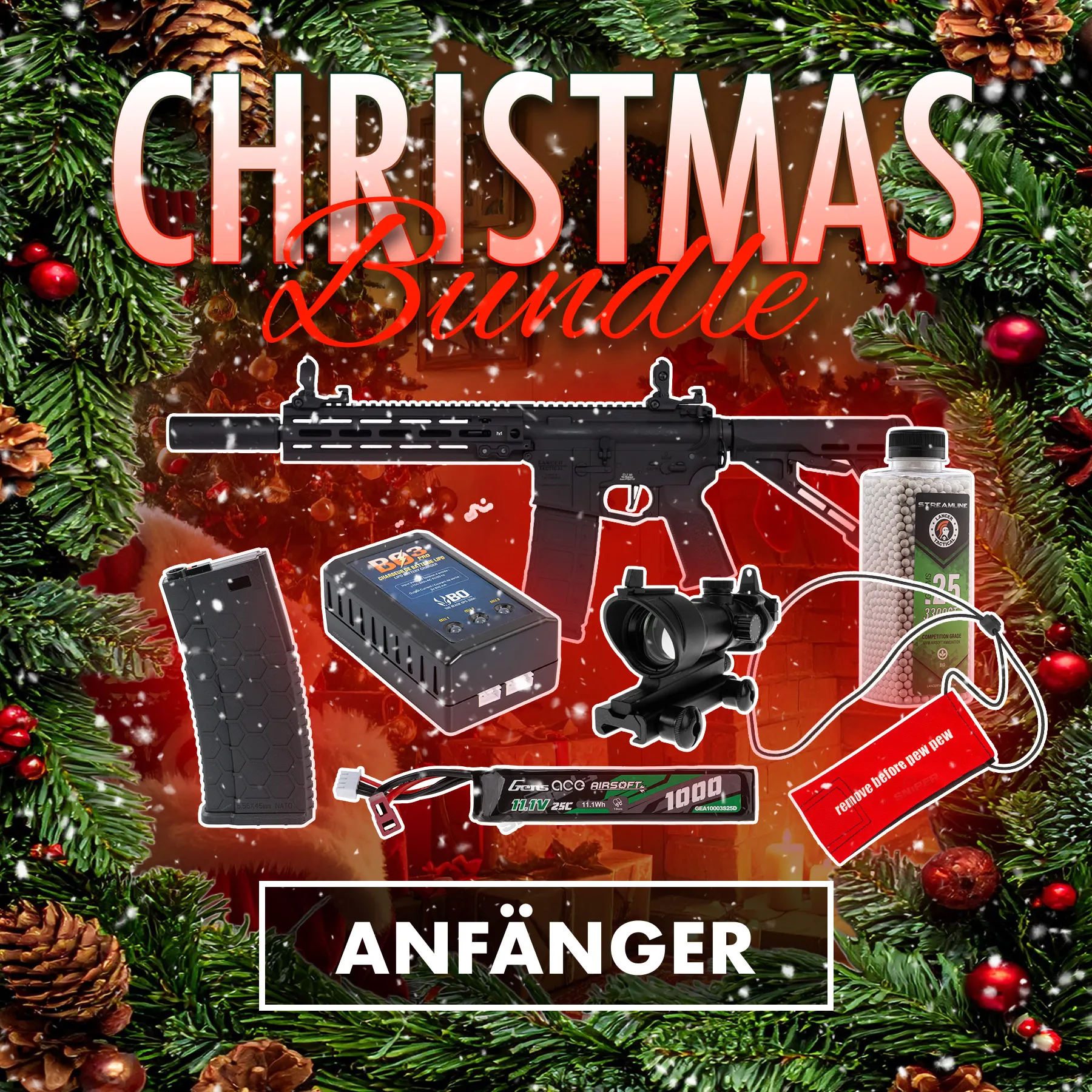 Christmas-Bundle - Lancer Blazer Gen3 10" Proline ETU (S)AEG, Black