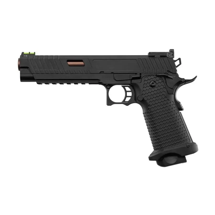 Golden Eagle 6" Hi-Capa GBB Airsoft Pistole, Black