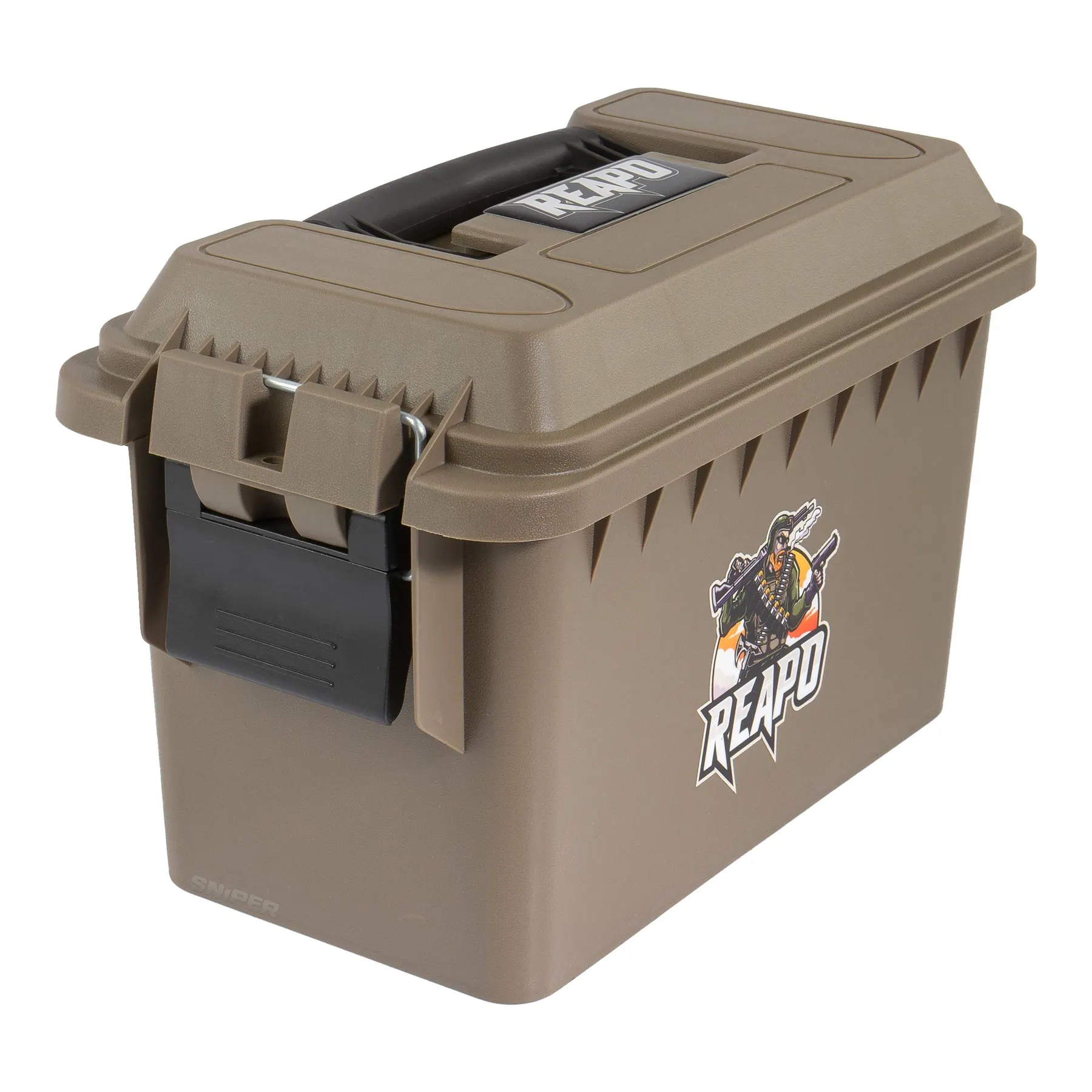 Kunststoff Munitionskiste, 30 x 16 x 14,5 cm tan