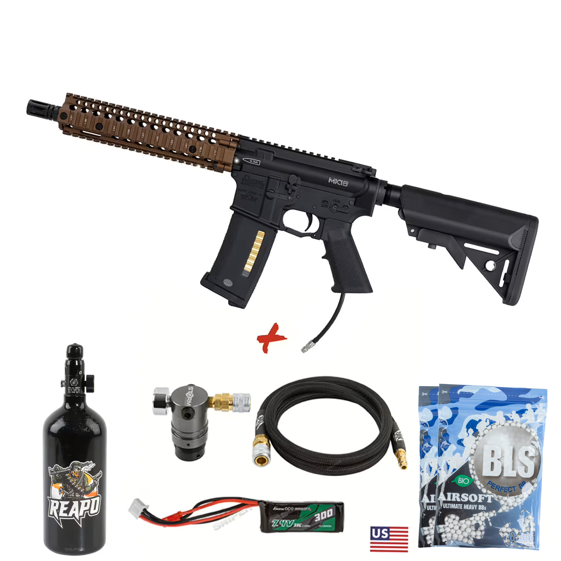 HPA Deal #2 - MTW EMG Daniel Defense Special Edition MK18 HPA, Dualtone