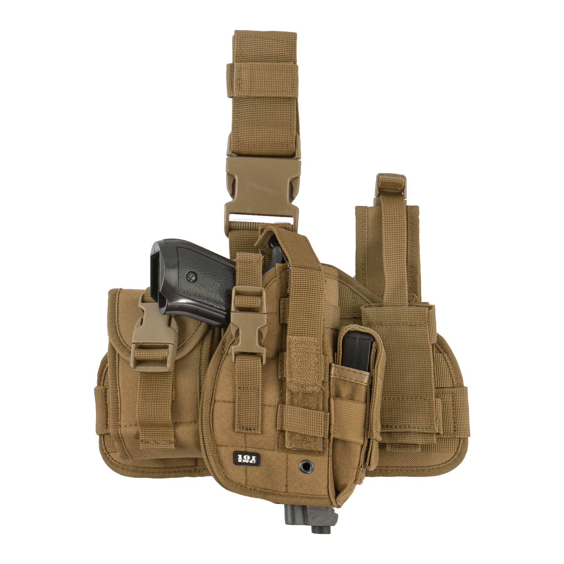 Oberschenkelholster Hip Molle Holster, Sand