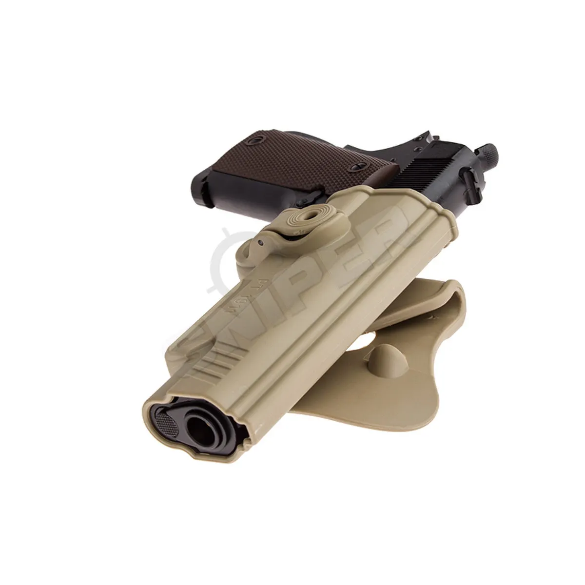 Holster für 1911 with/without Rail, Tan
