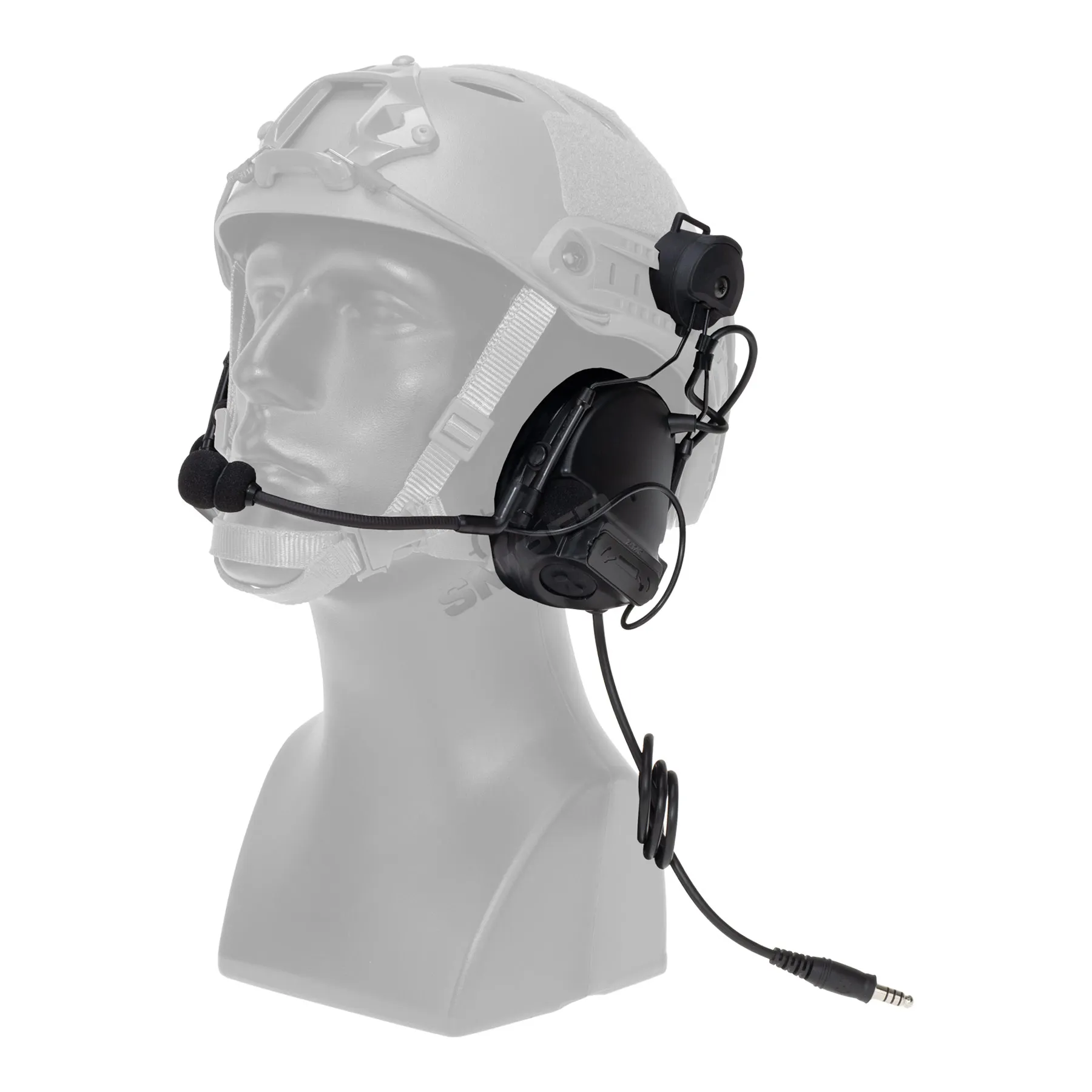 Z-Tactical Z154 CIII Headset w/ Fast Helmet Adapter, Black