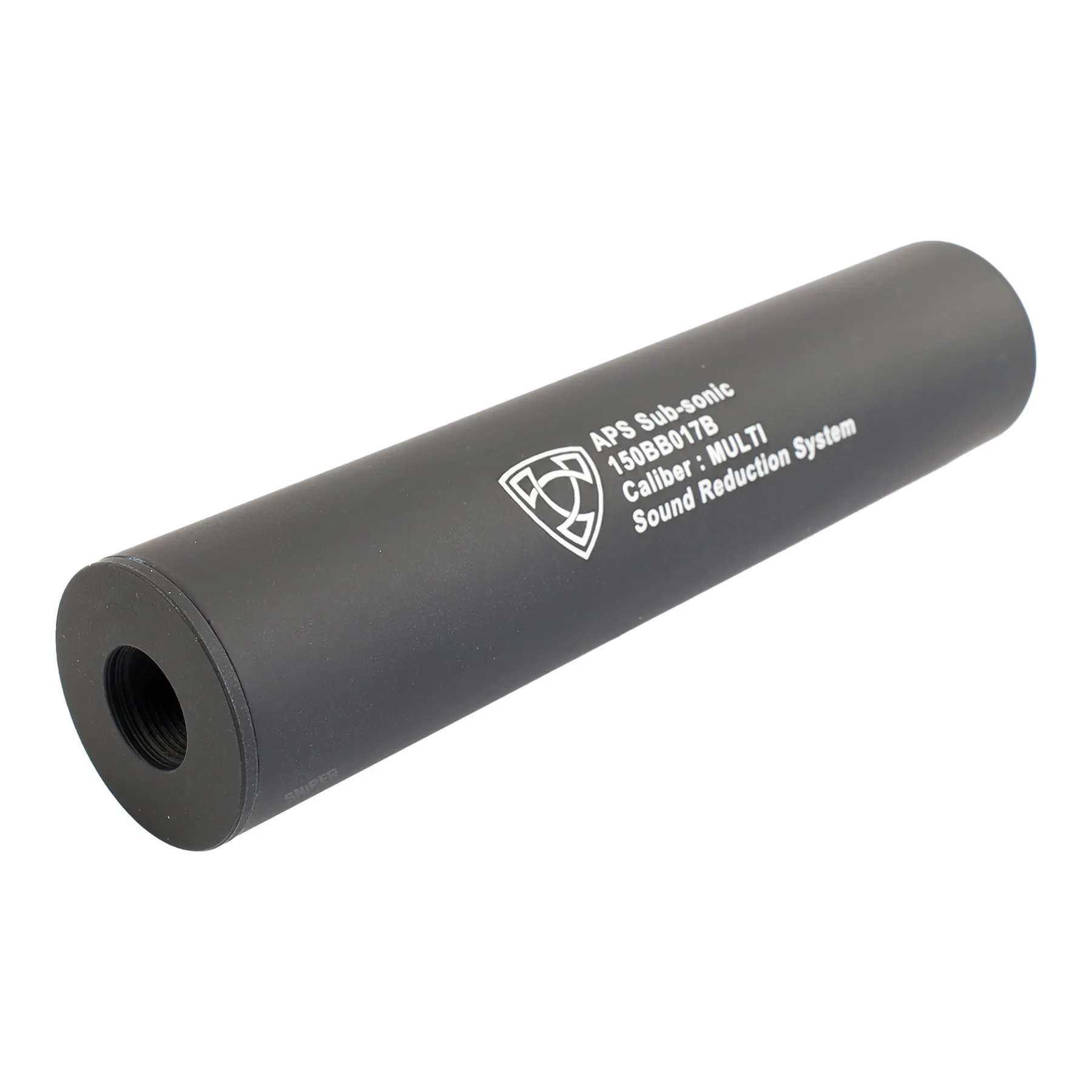 APS Silencer, 150mm, 14mm CCW, Black