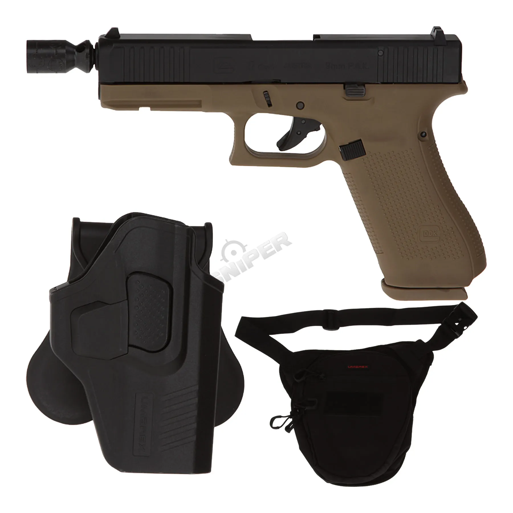 Silvester Deal #1 - Glock 17 Gen 5 9mm P.A.K Schreckschusswaffe, French Army