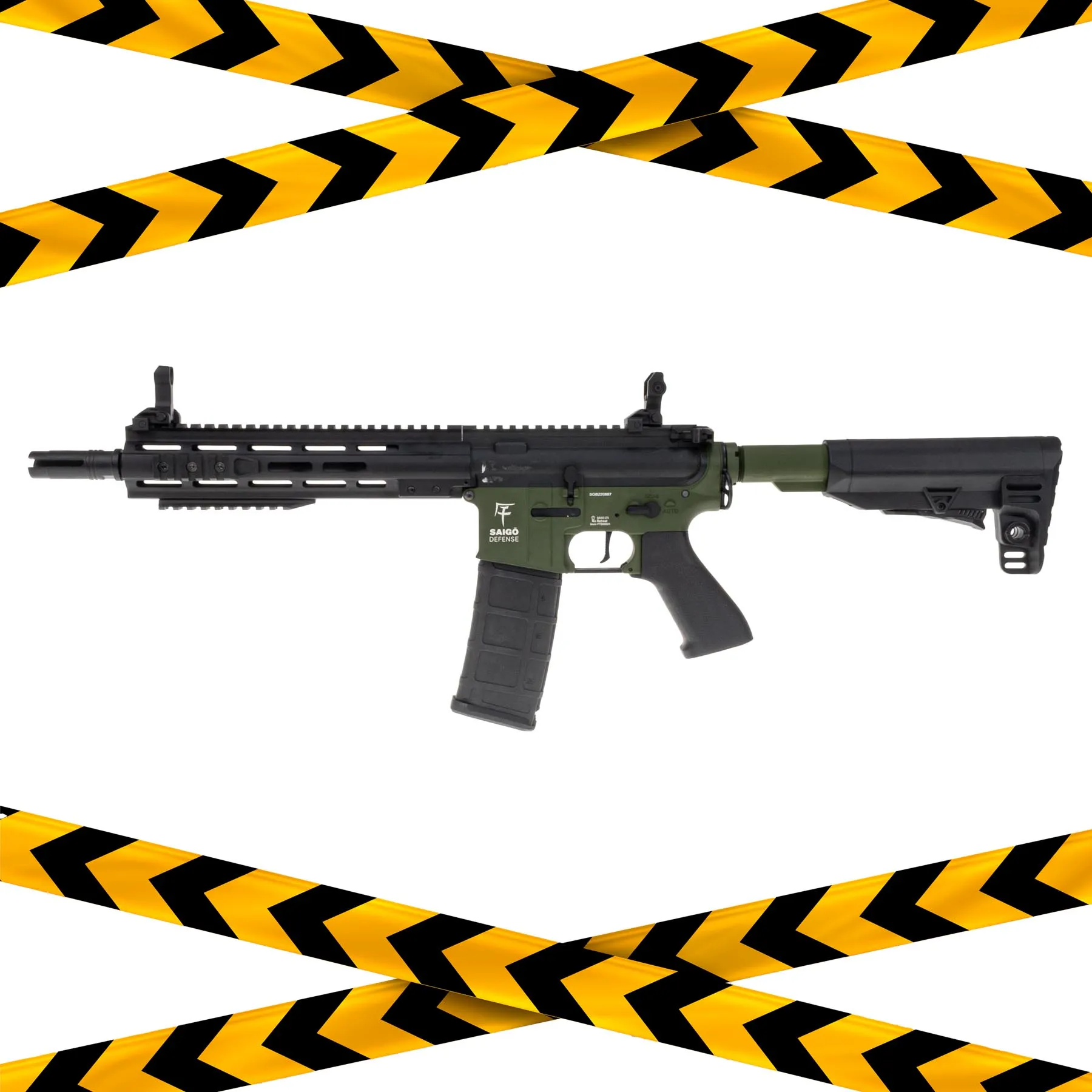 B-Ware Saigo Defense Bushido Yu ETU M4 (S)AEG, OD