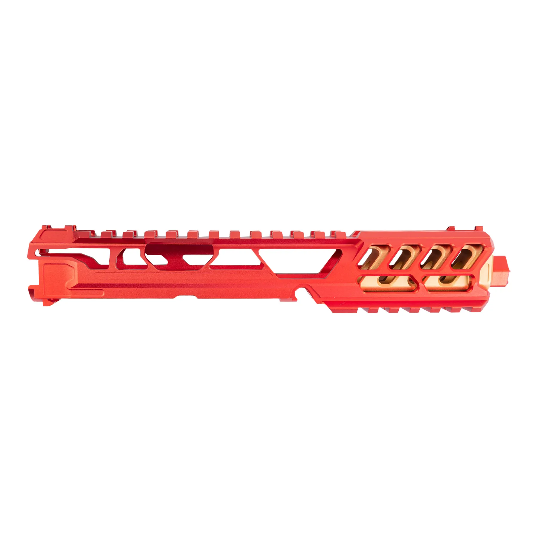 AAP-01 CNC Upper Set Long Cutout, Red/Gold